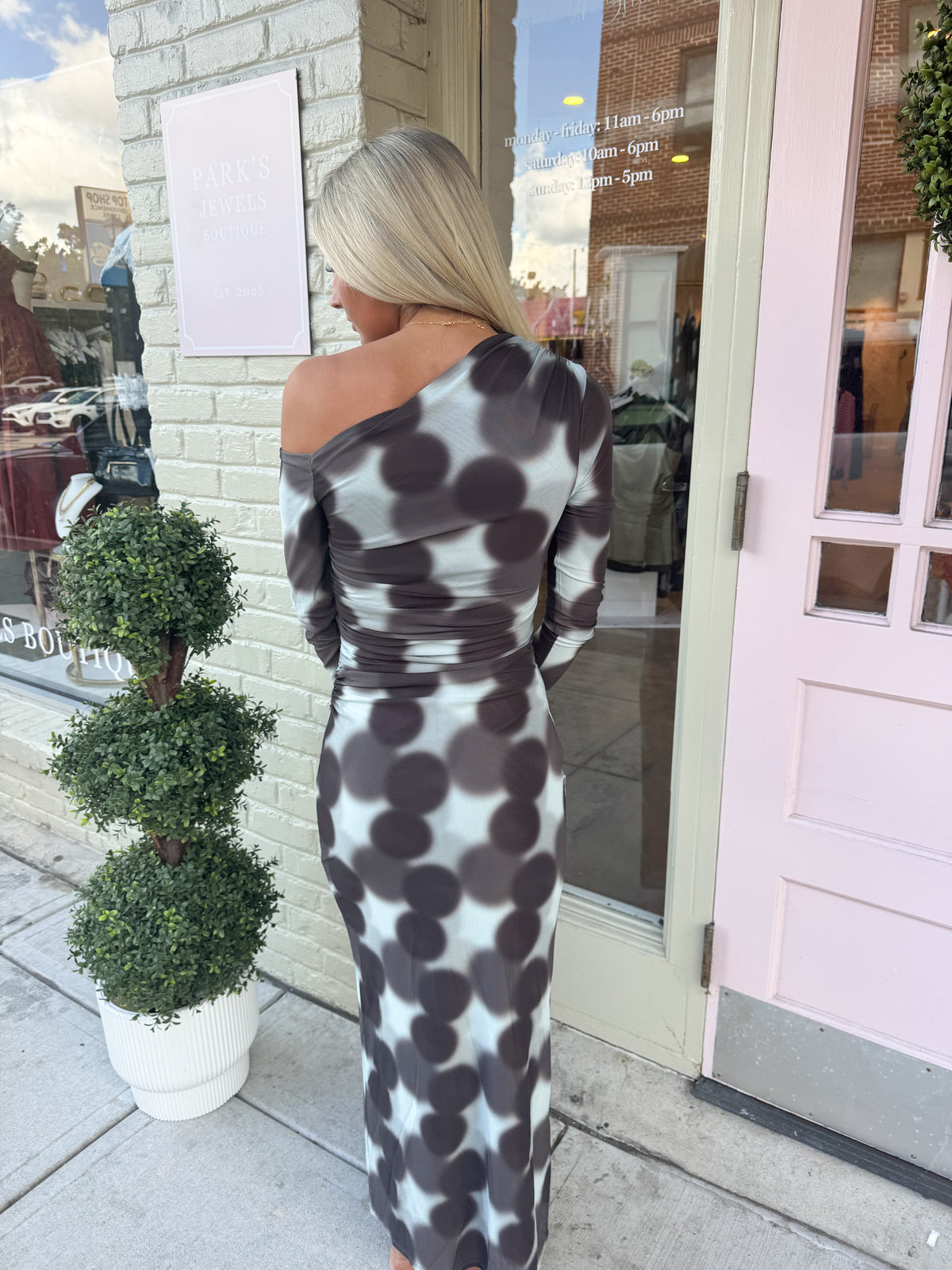 Lyra Maxi Dress - Brown Multi