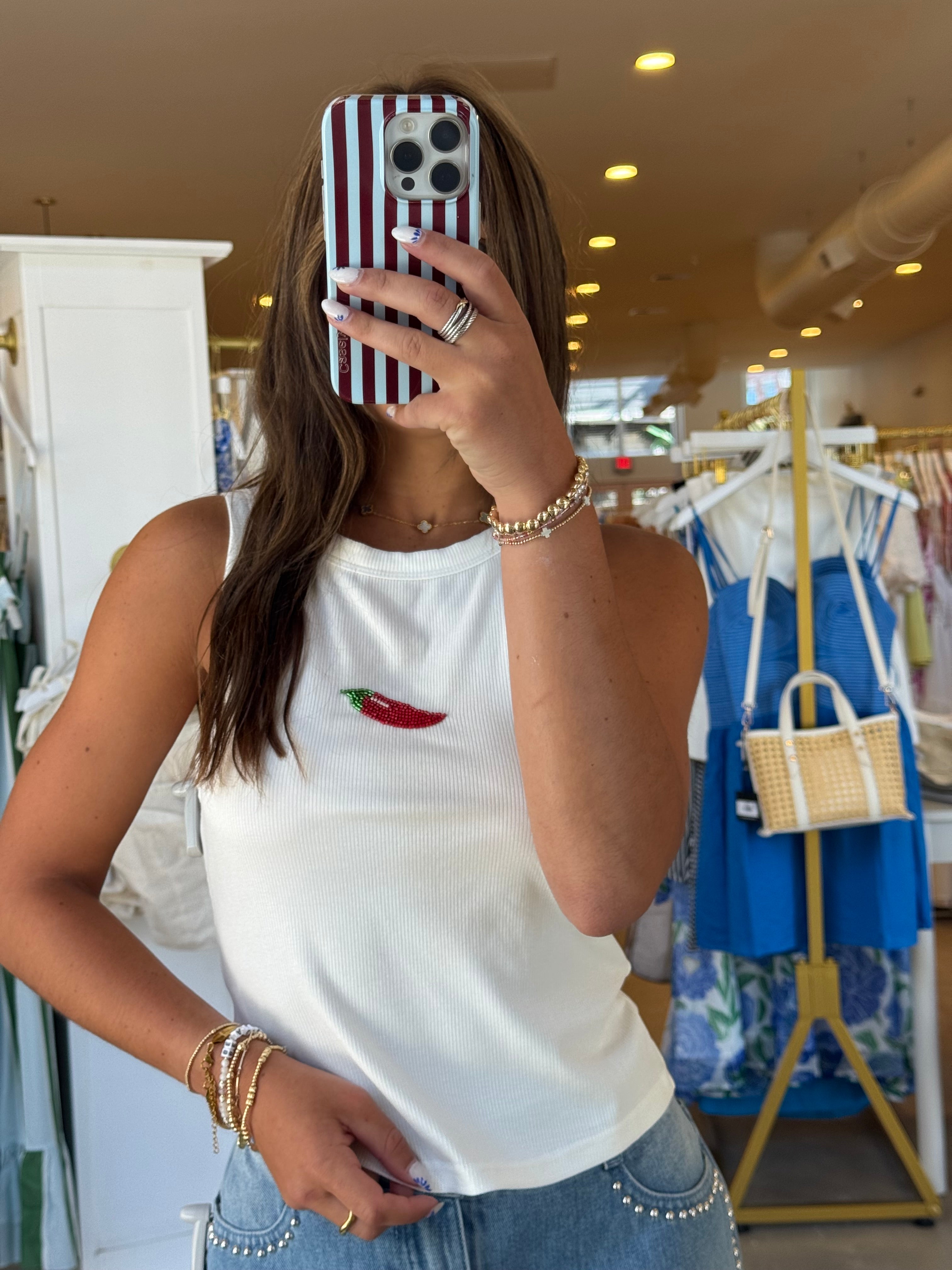 Red Hot Chili Peppers Tank - White
