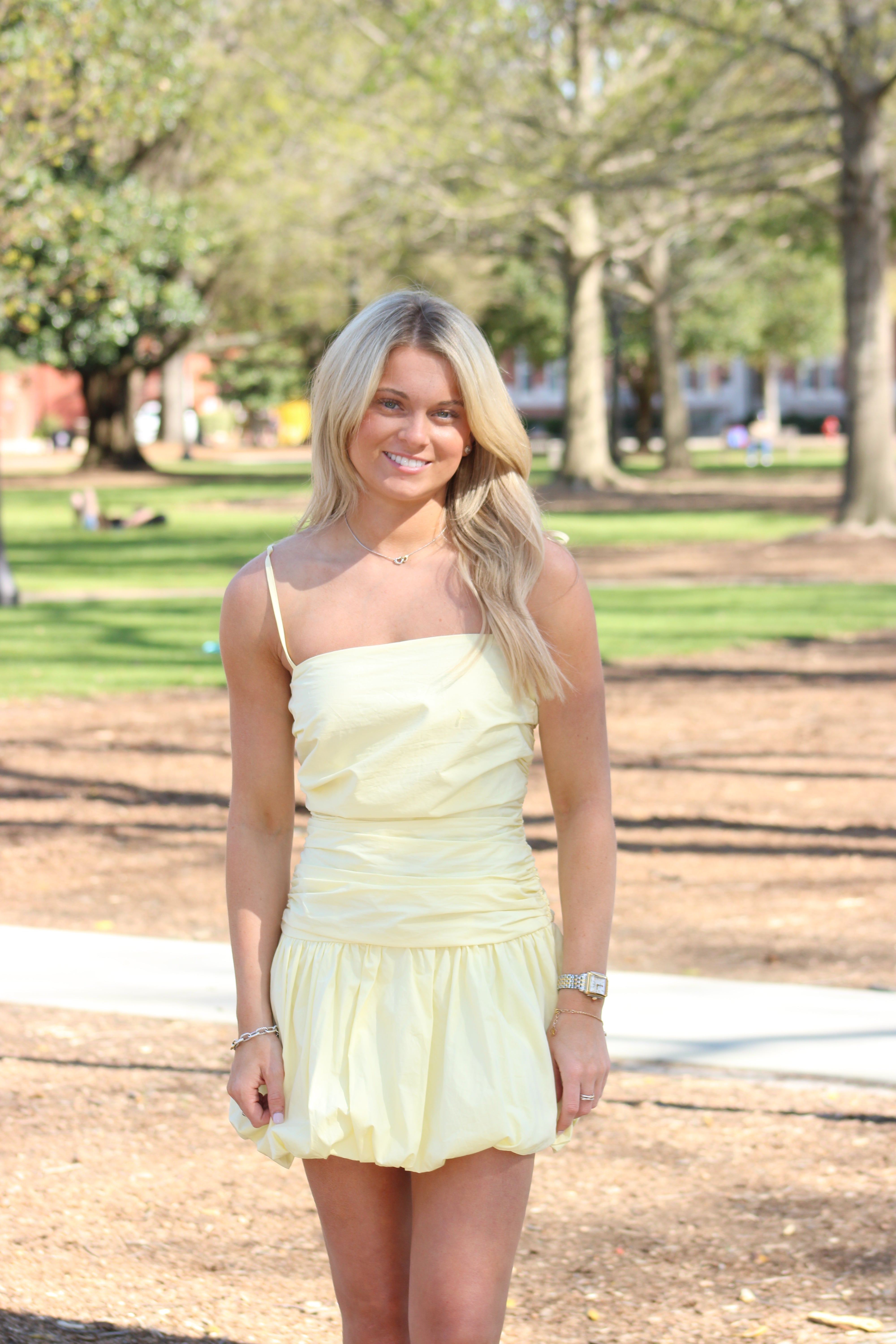 Something Here Dress - Light Yellow