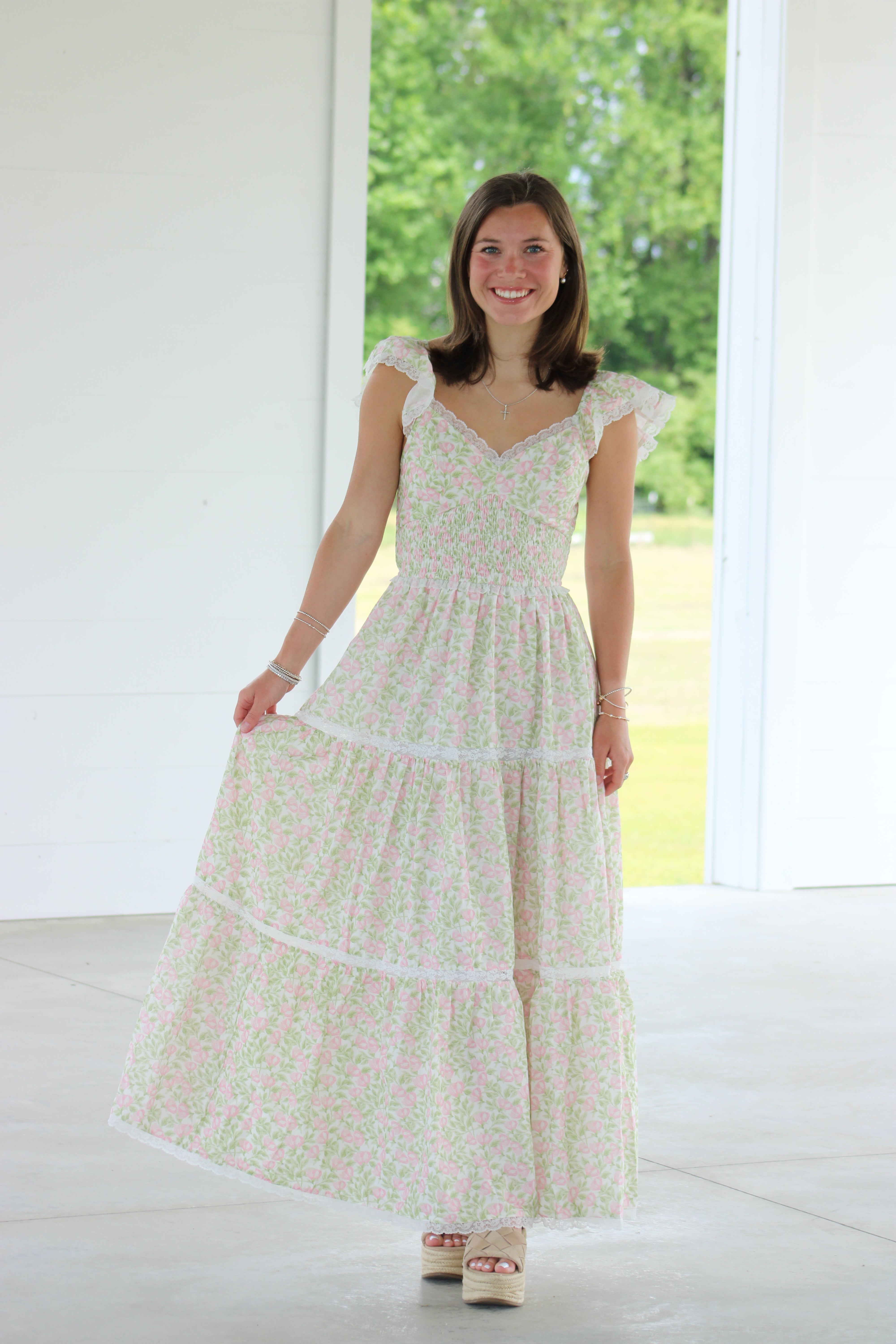 Quinn Midi Dress - Pink