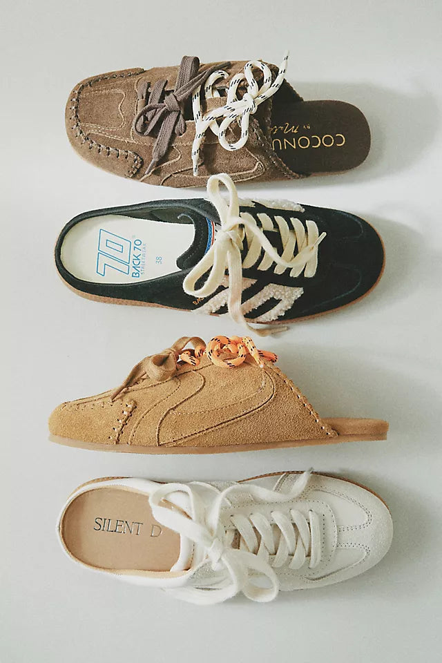 Devyn Sneaker Mules - Brown Suede