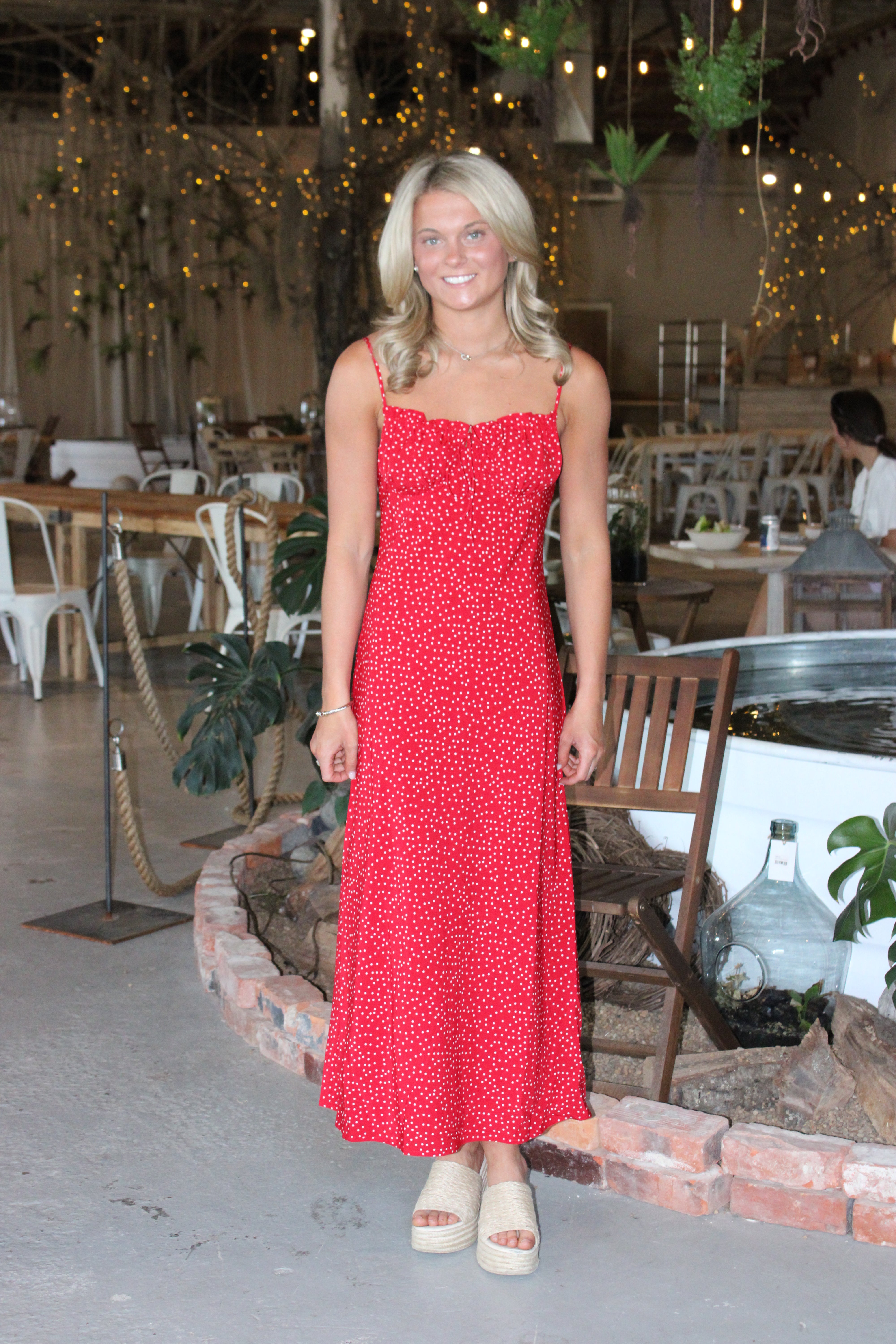 Blair Midi Dress - Red