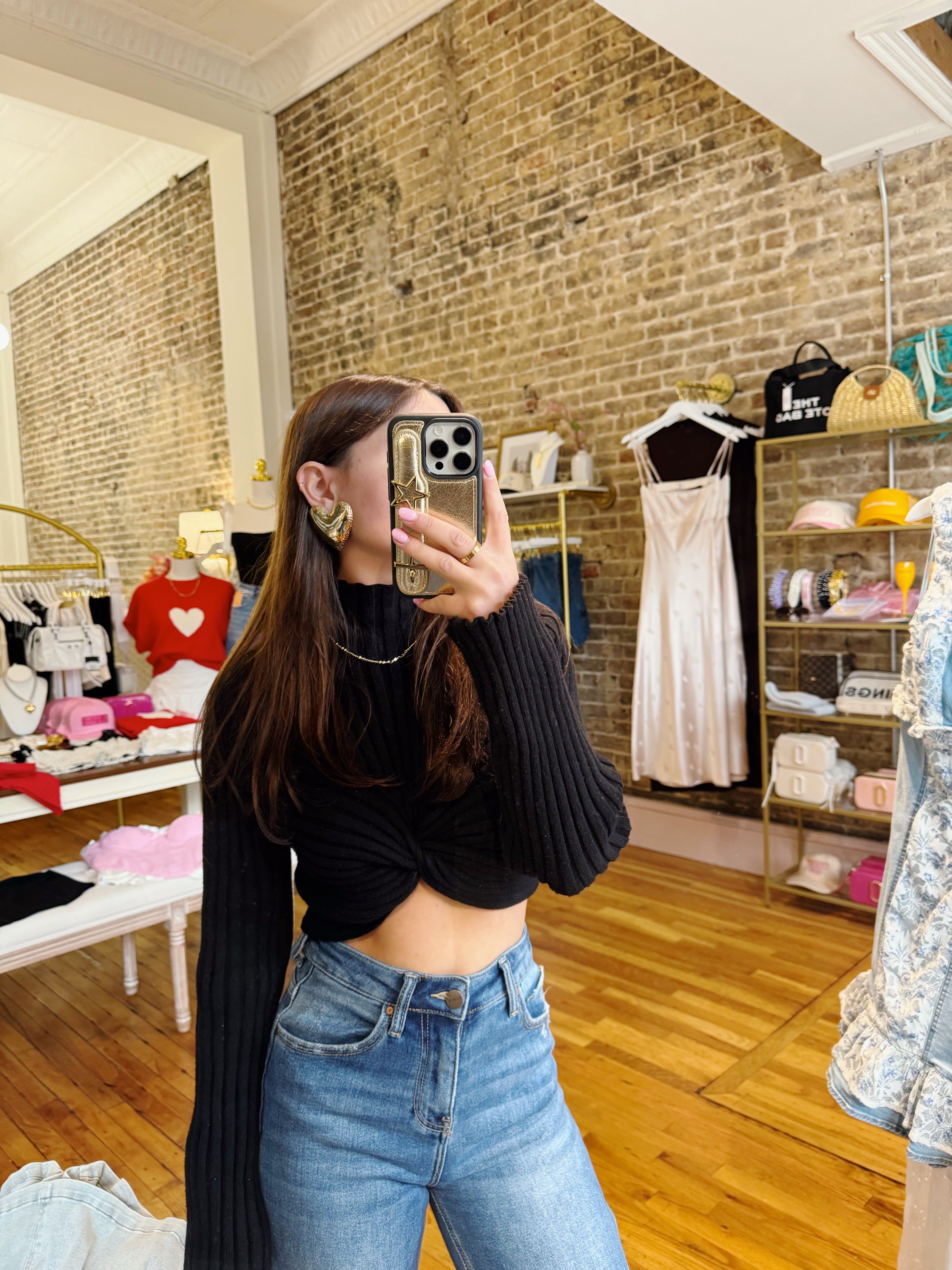 Giant Heart Stud Earrings