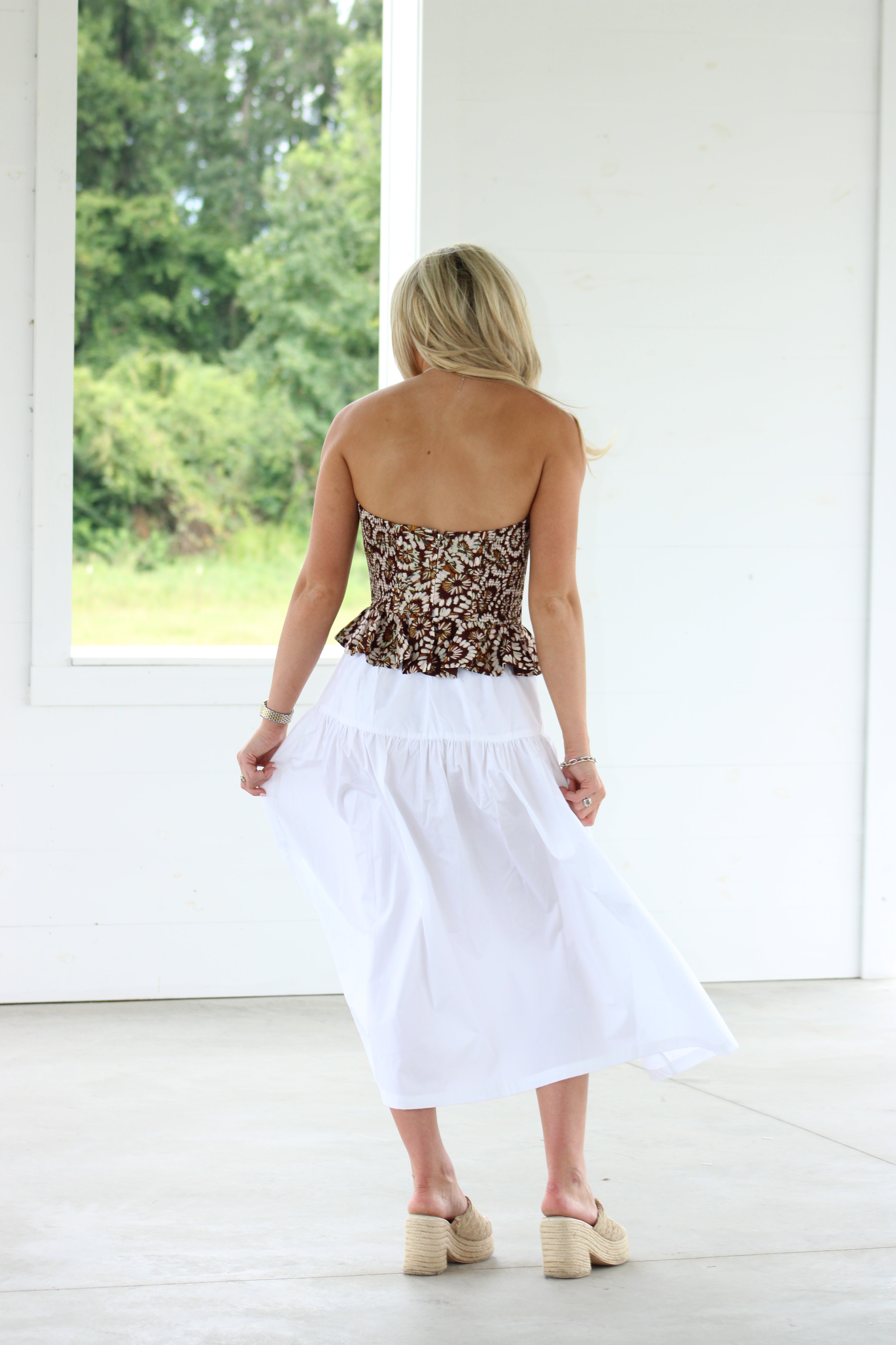 Flirt Alert Top - Brown Floral