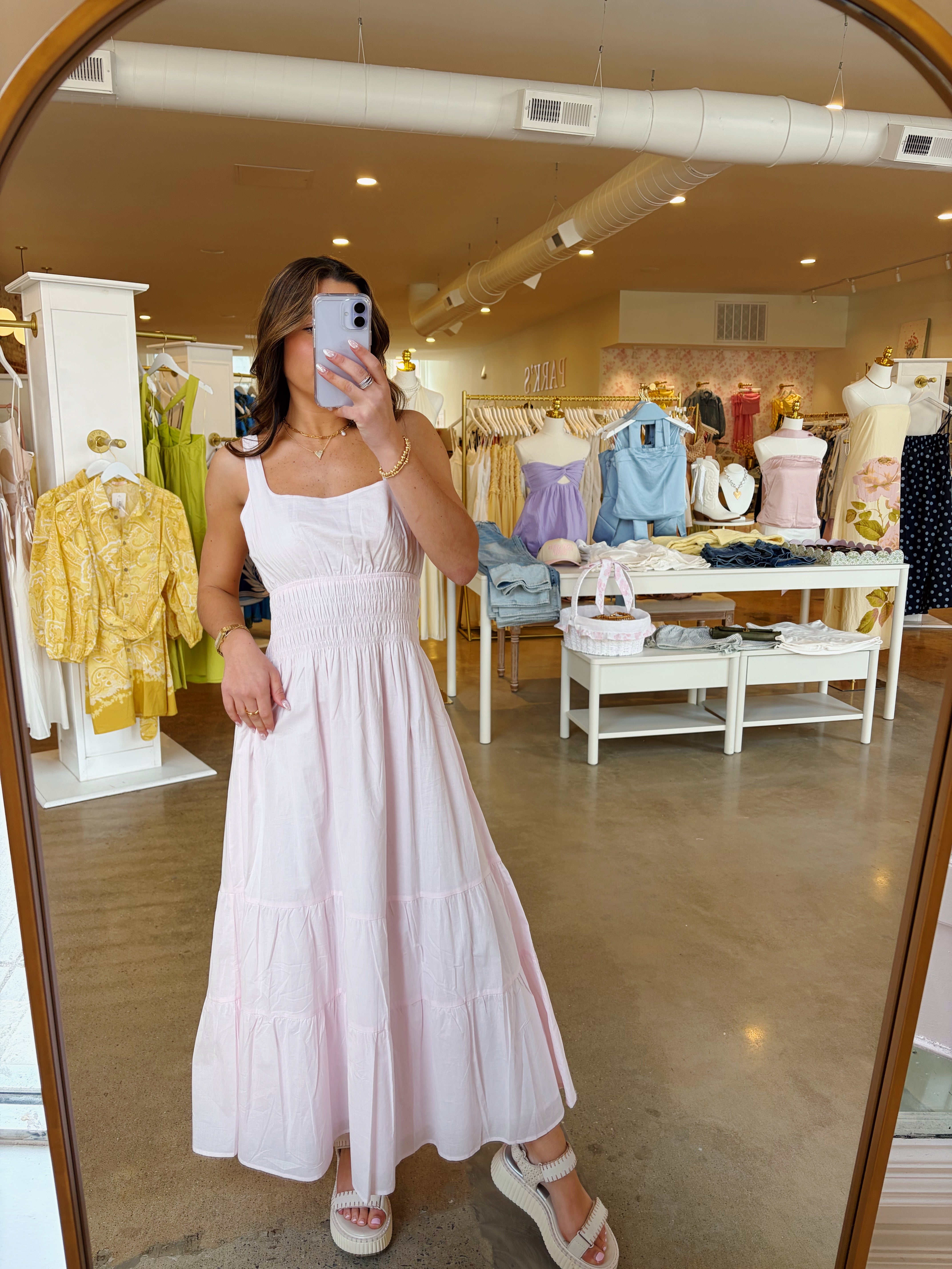 Zoe Maxi Dress - Light Pink