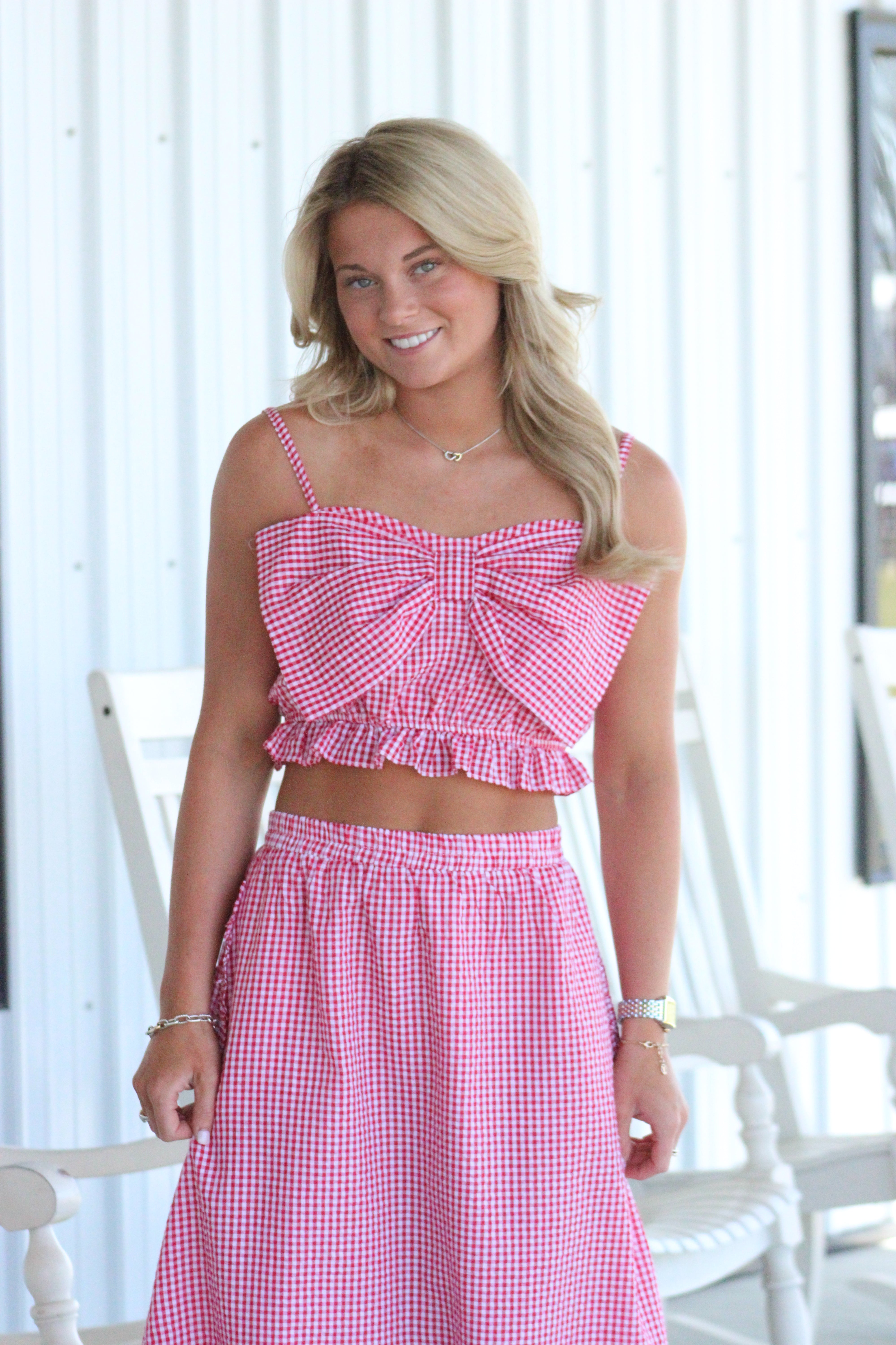As It Was Set - Red Gingham