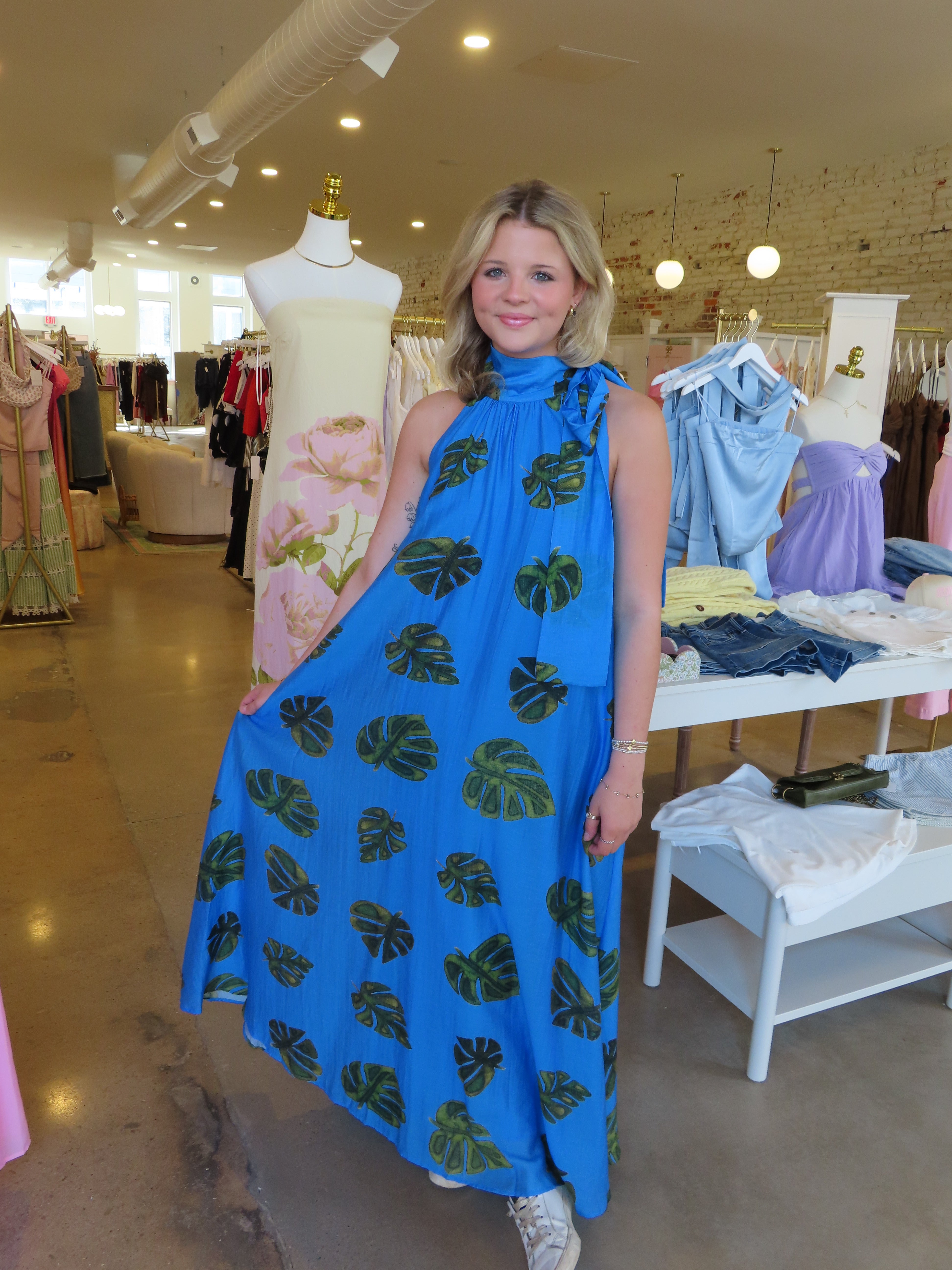 Virgin Islands Maxi Dress - Blue