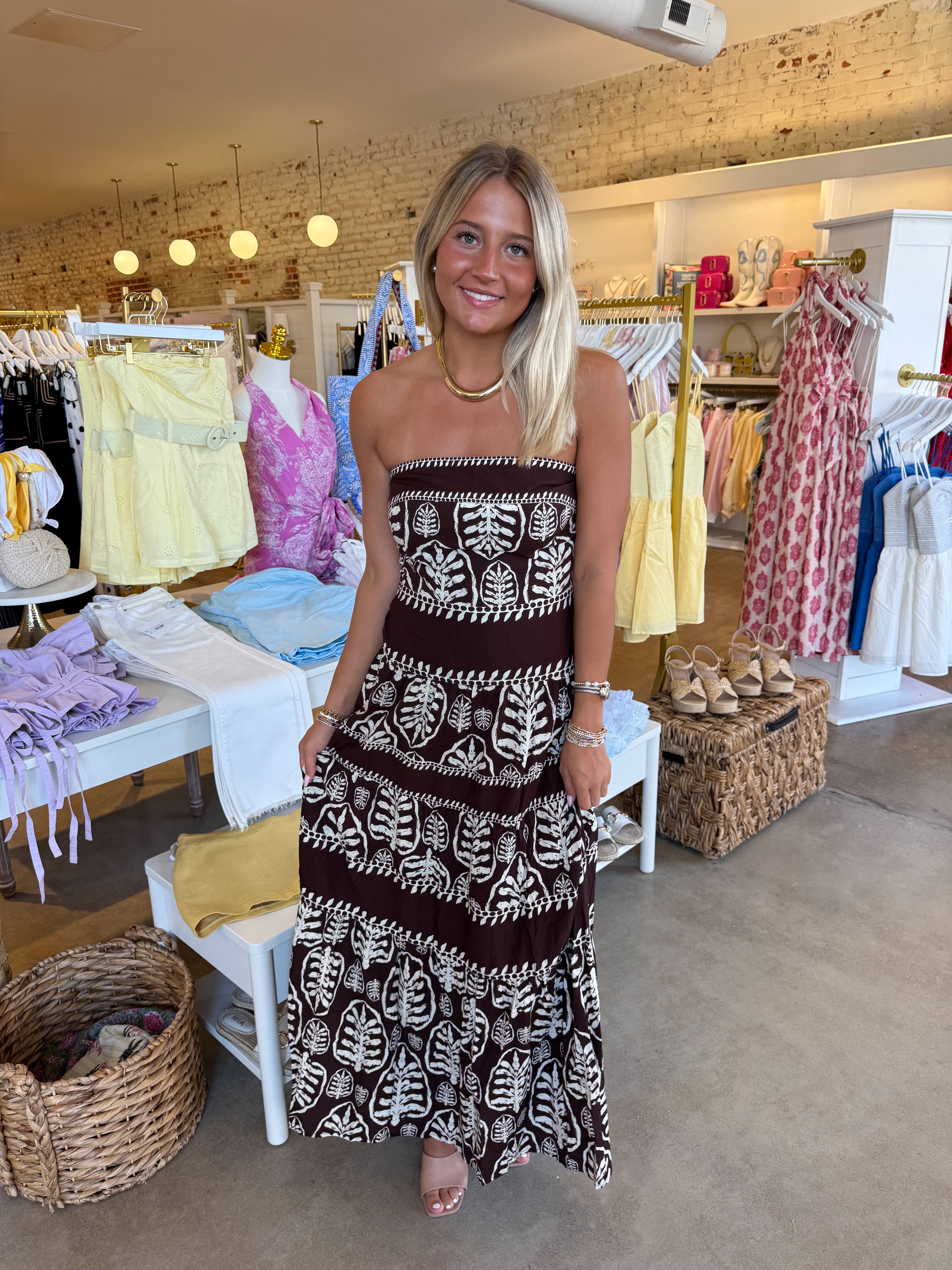 Montana Maxi Dress - Brown