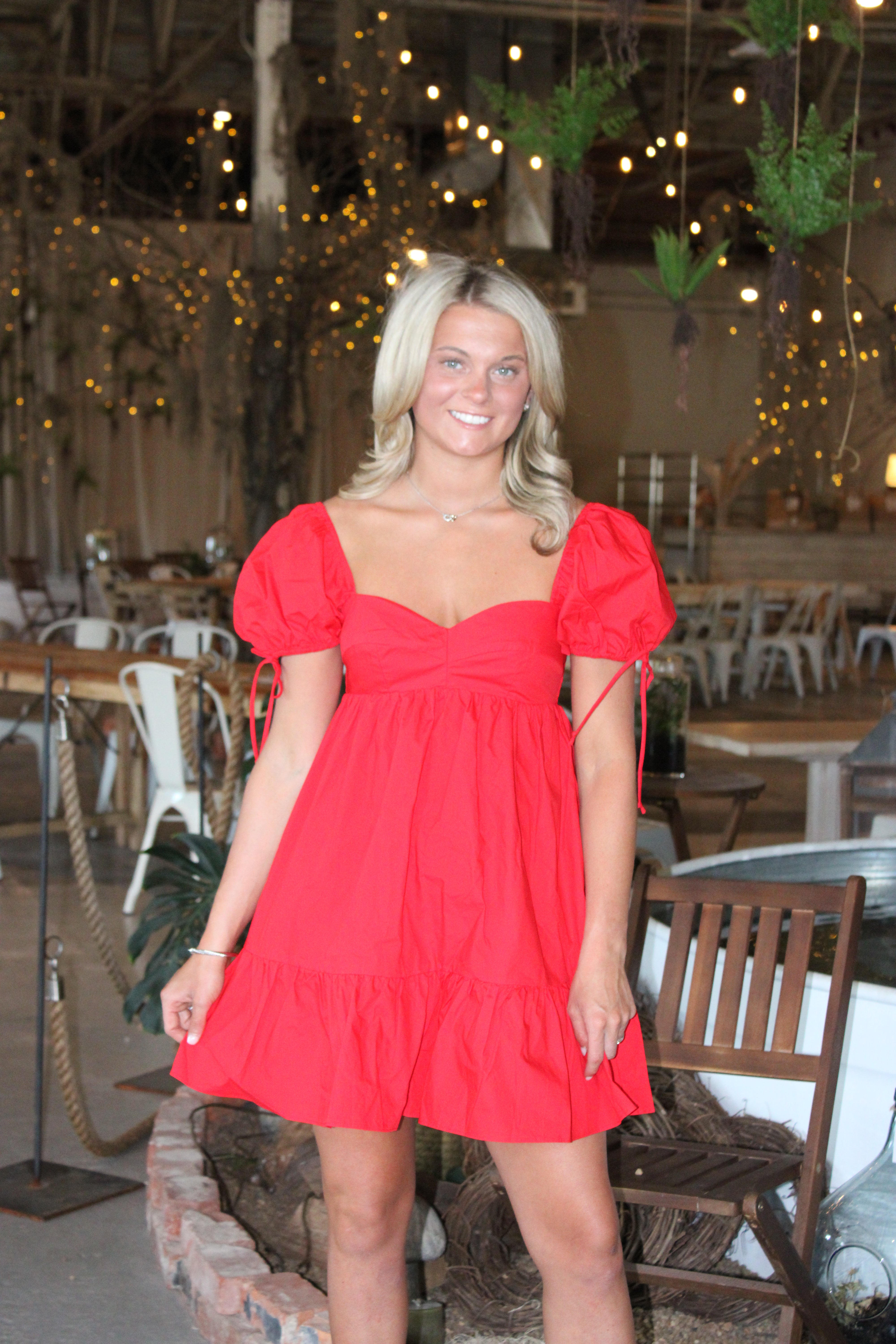 Jasmine Mini Dress - Red