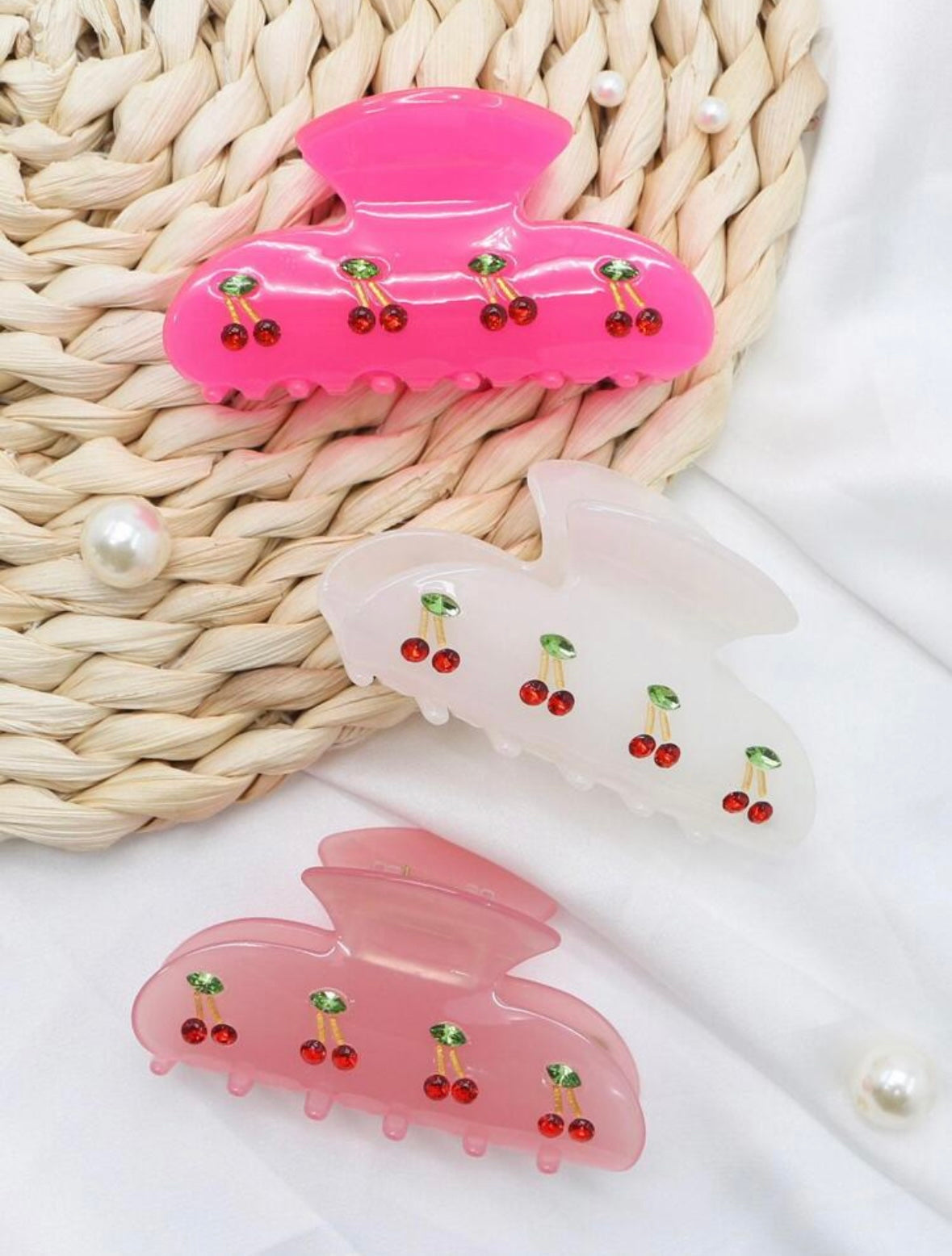 Quad Cherry Hair Claw