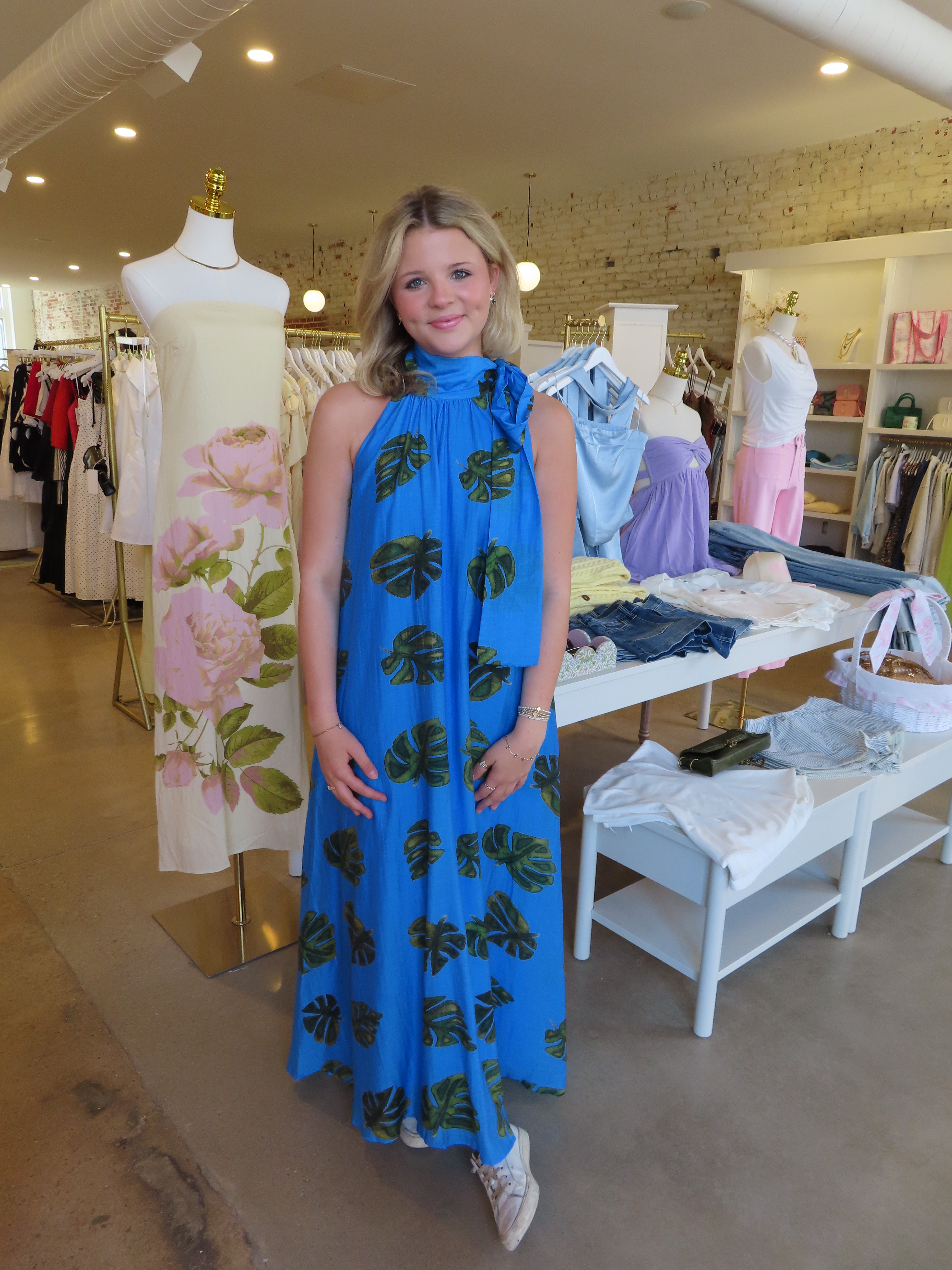 Virgin Islands Maxi Dress - Blue