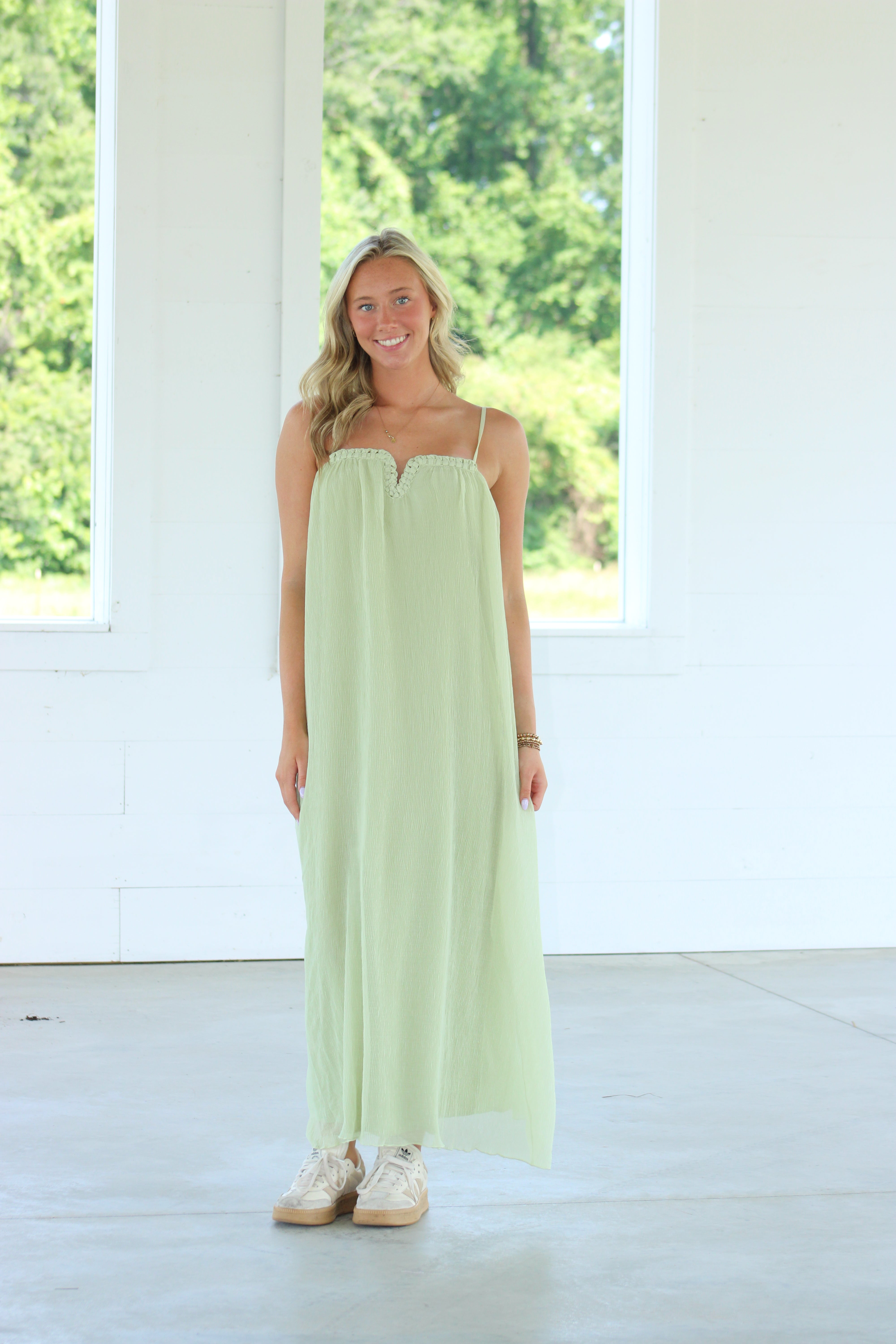 Long Beach Maxi Dress - Sage