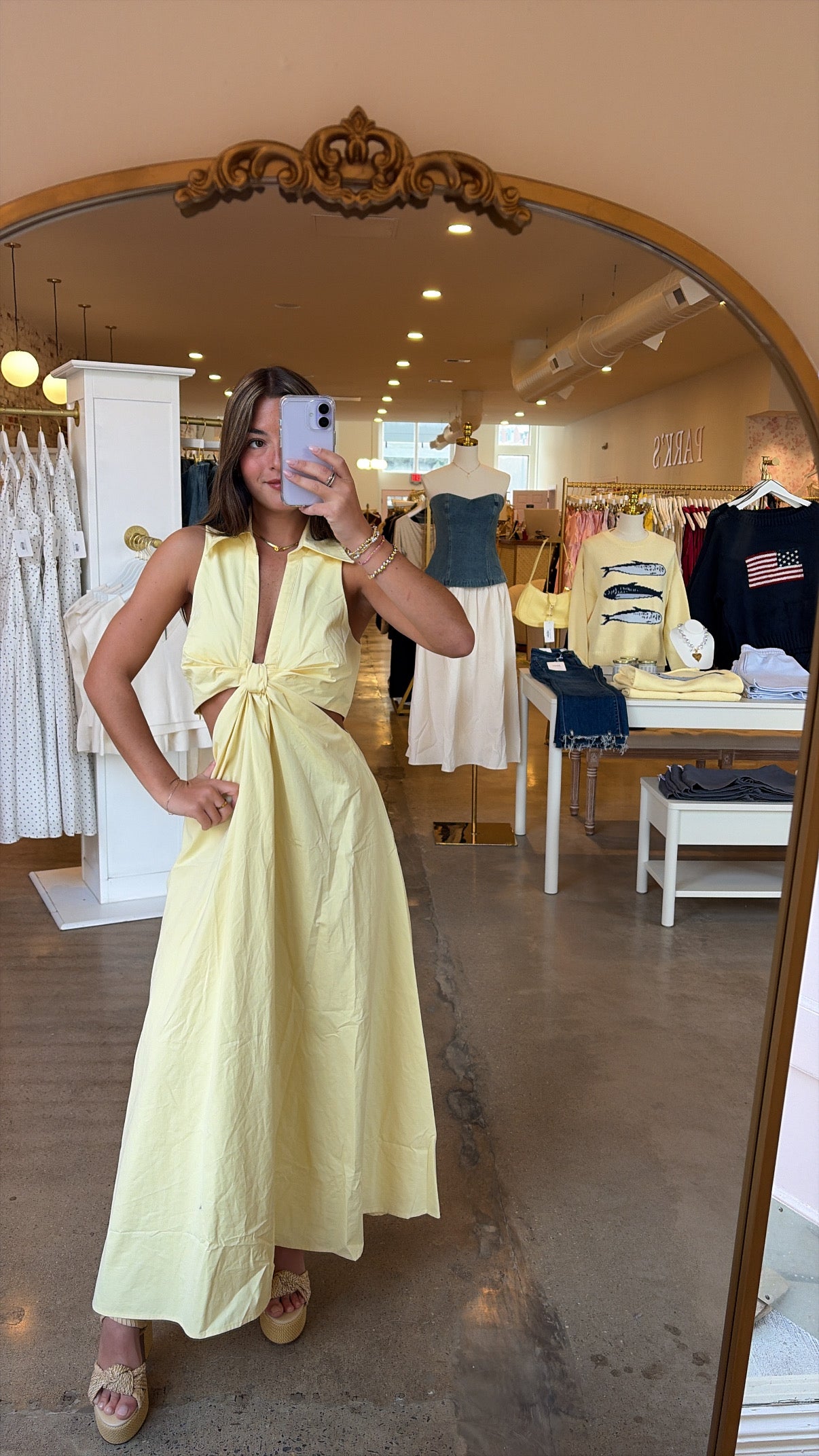 Agatha Midi Dress - Butter Yellow