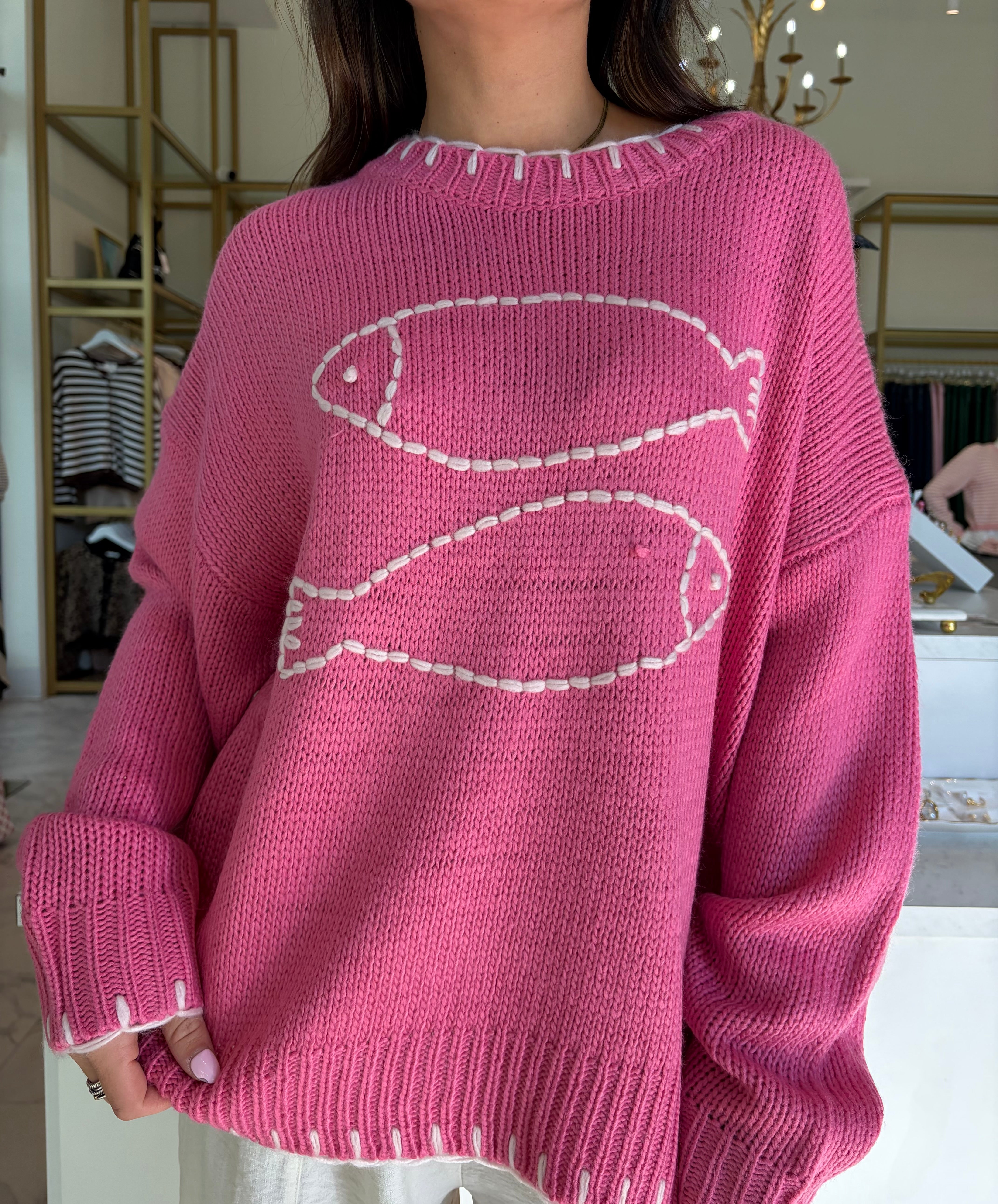 Lakeside Sweater - Pink