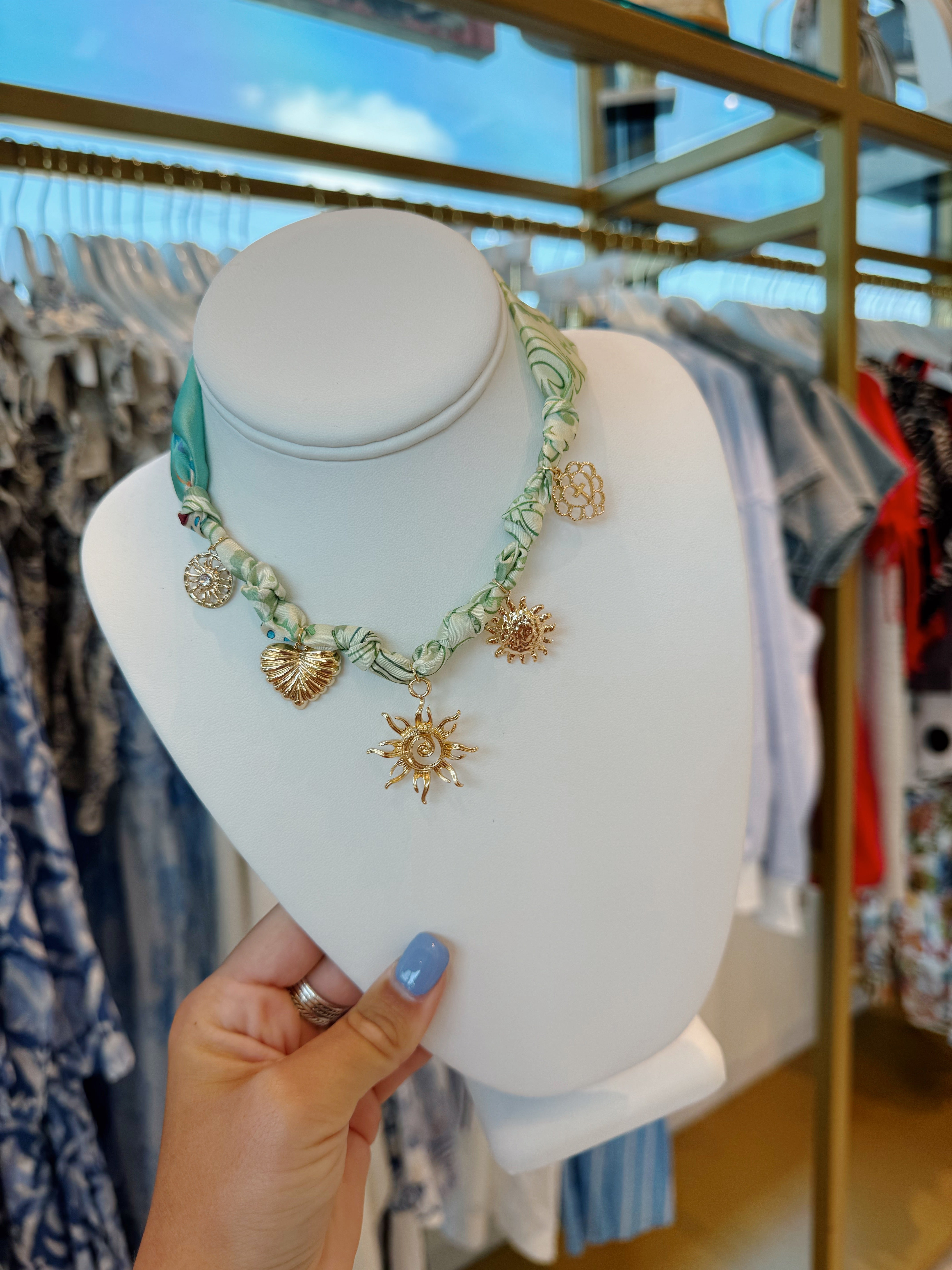 Scarf Charm Necklaces