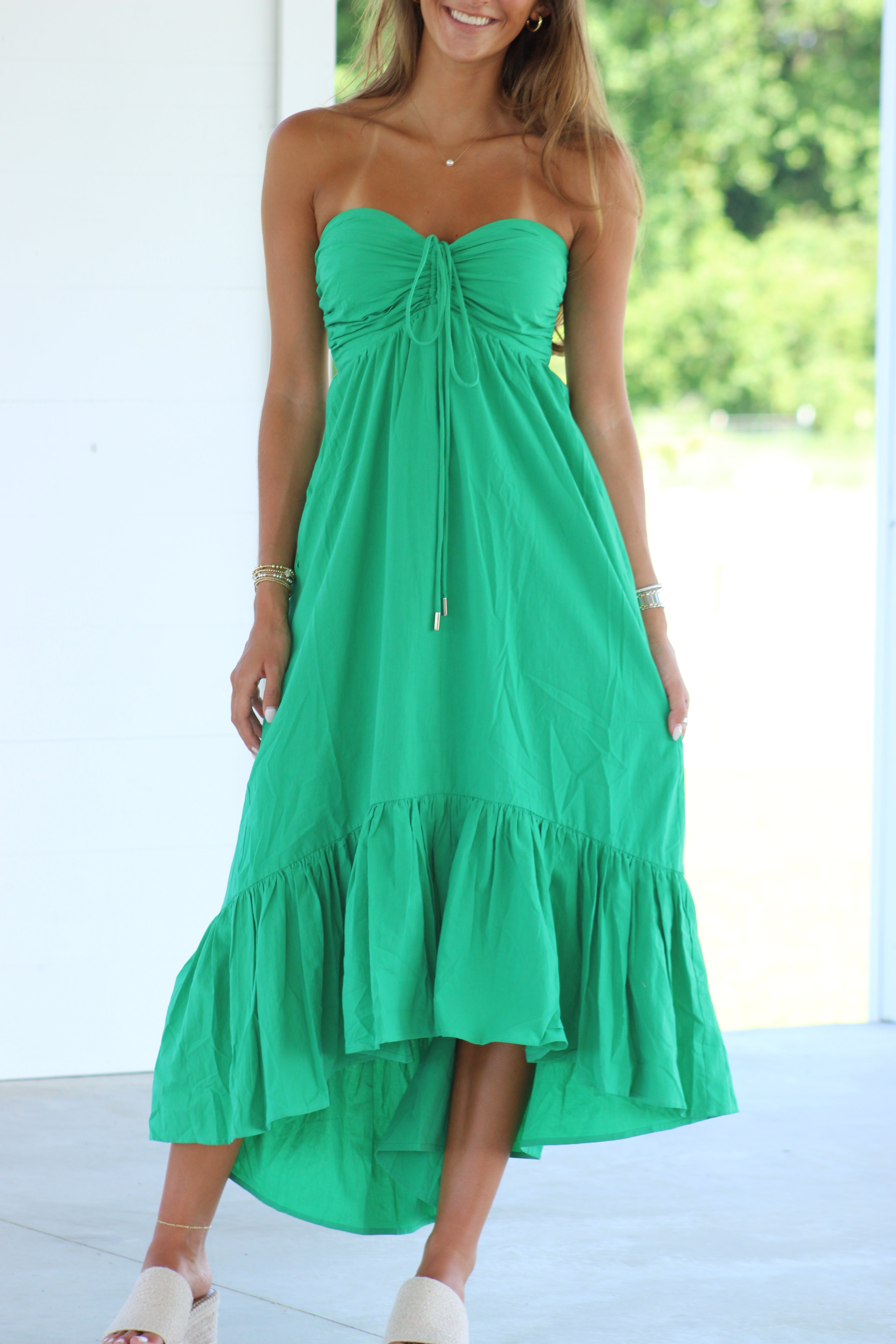 Summer Days Midi Dress - Green