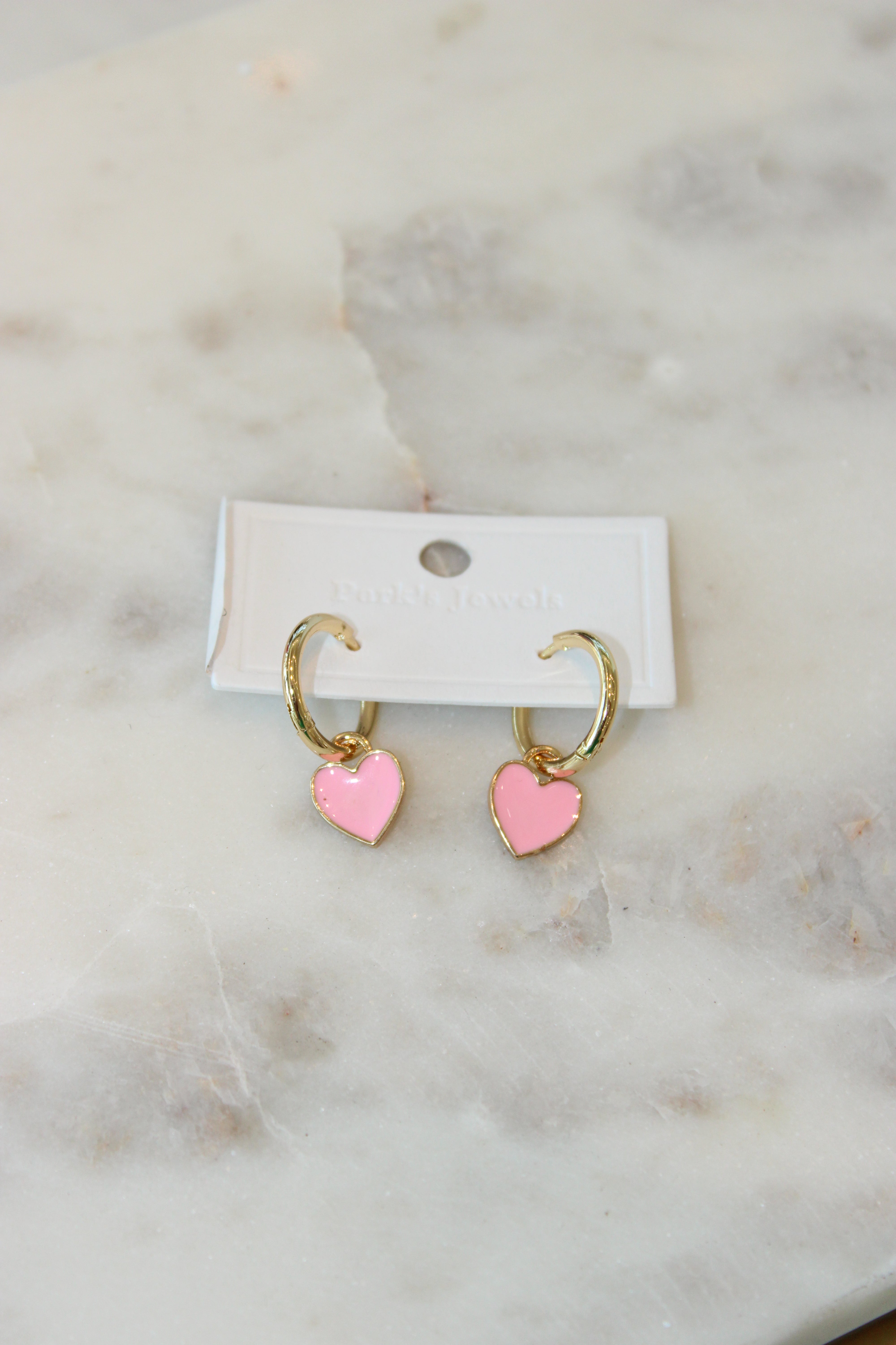 Mini Pink Heart Huggies