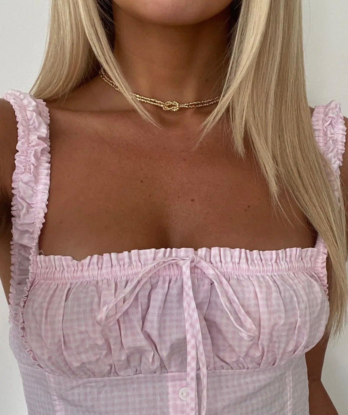 Square Knot Choker - Gold