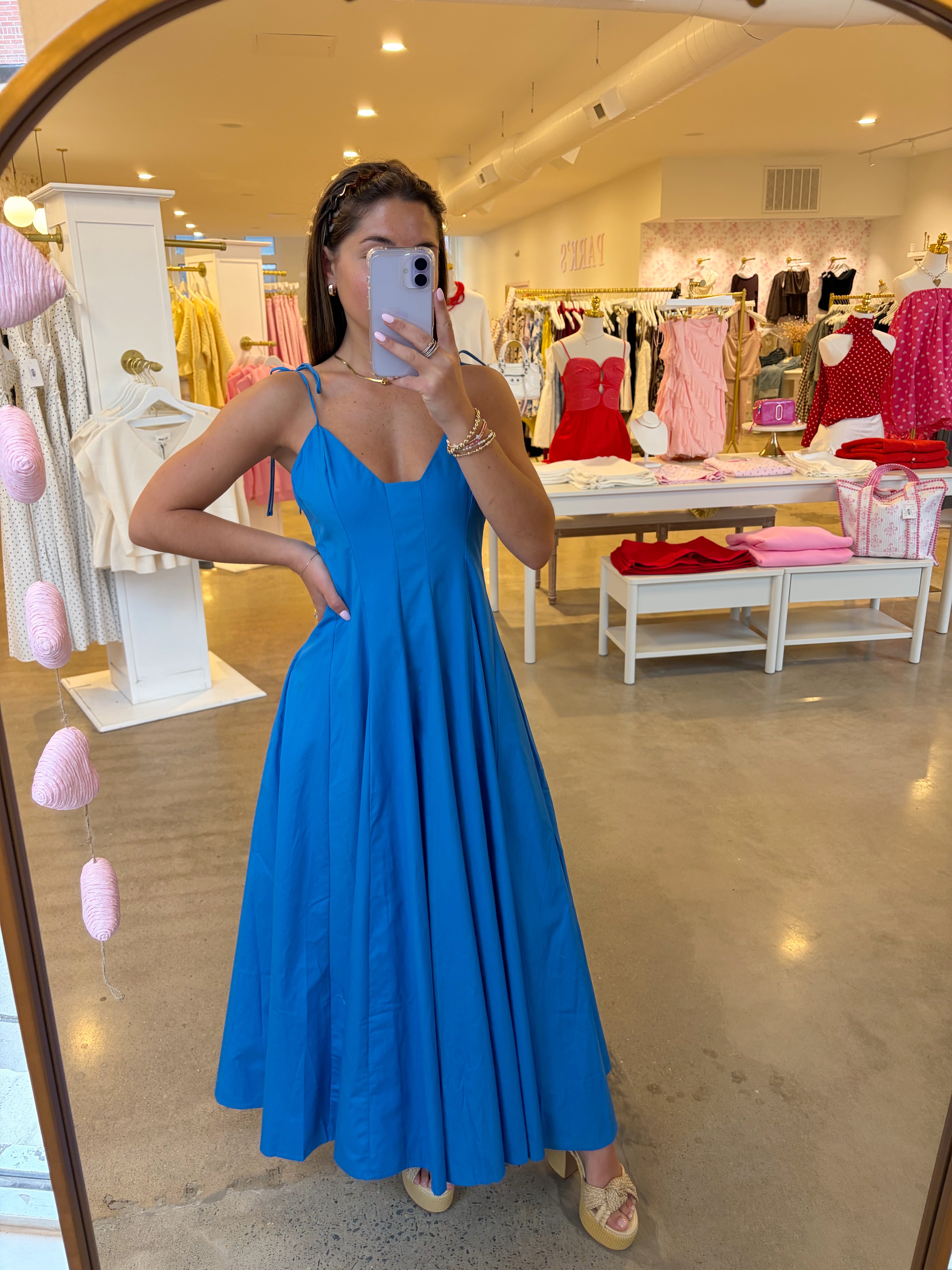 Brynn Maxi Dress - Caribbean Blue