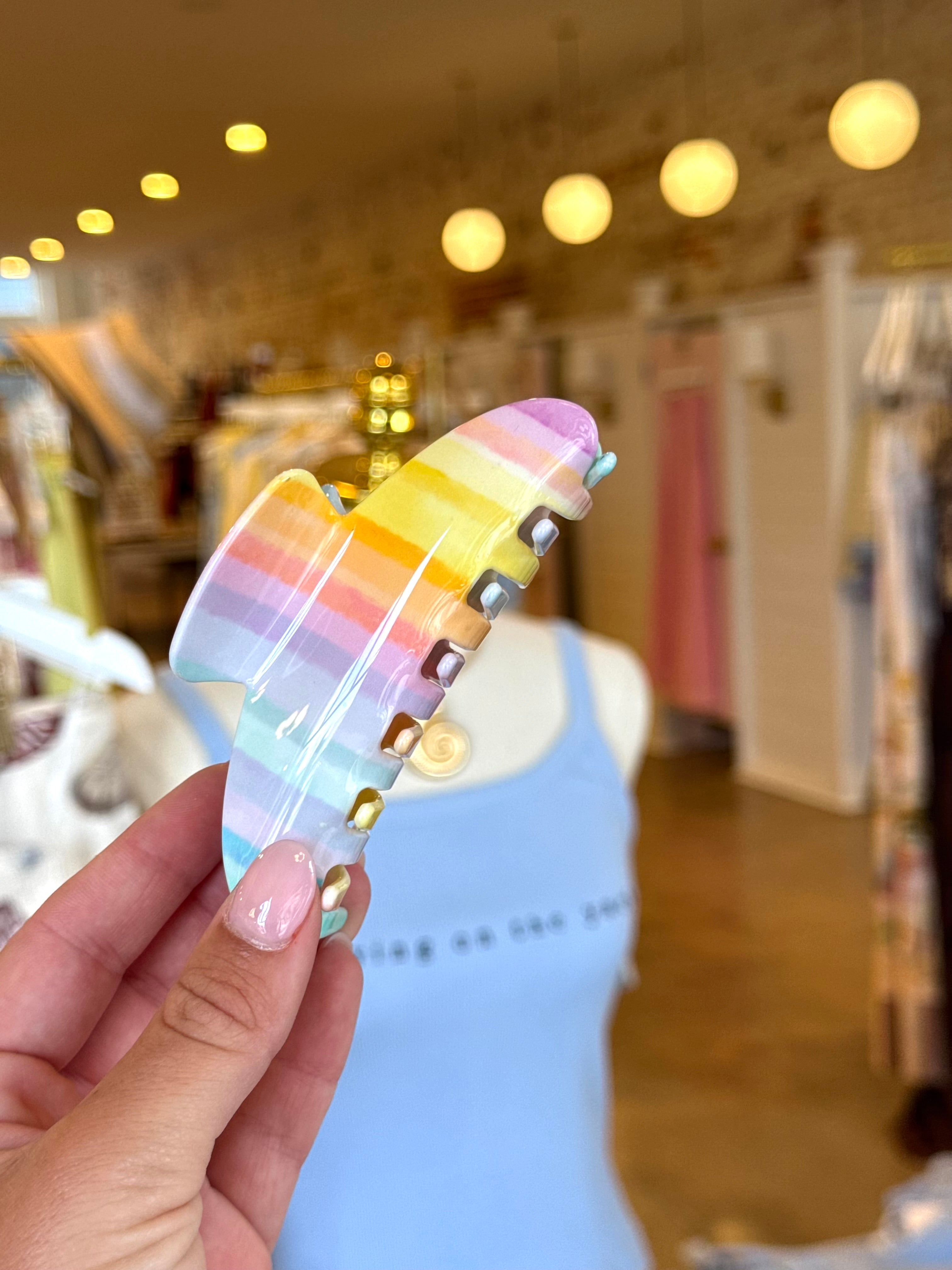 Colorful Stripe Hair Claw