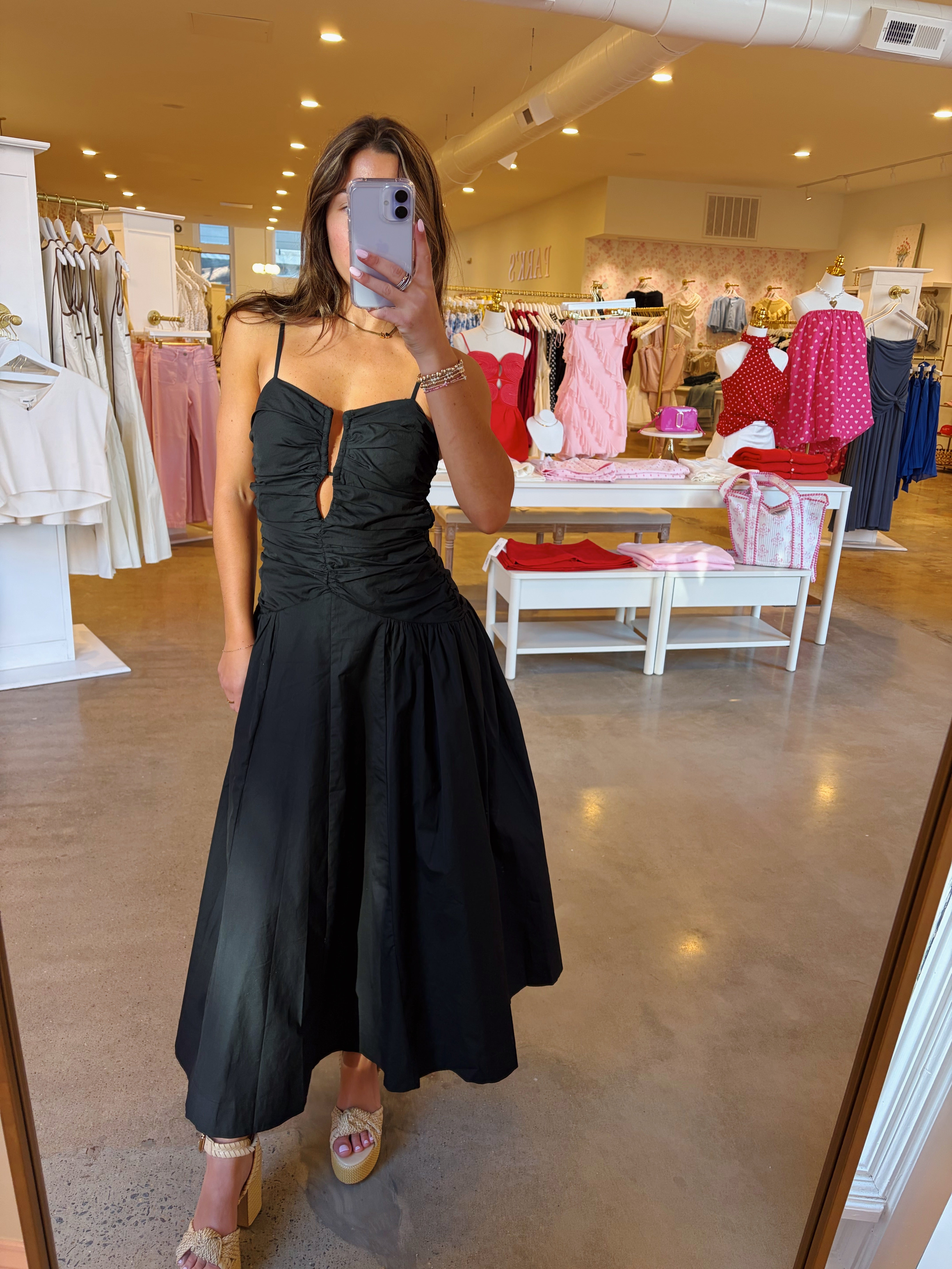 Send My Love Maxi Dress - Black