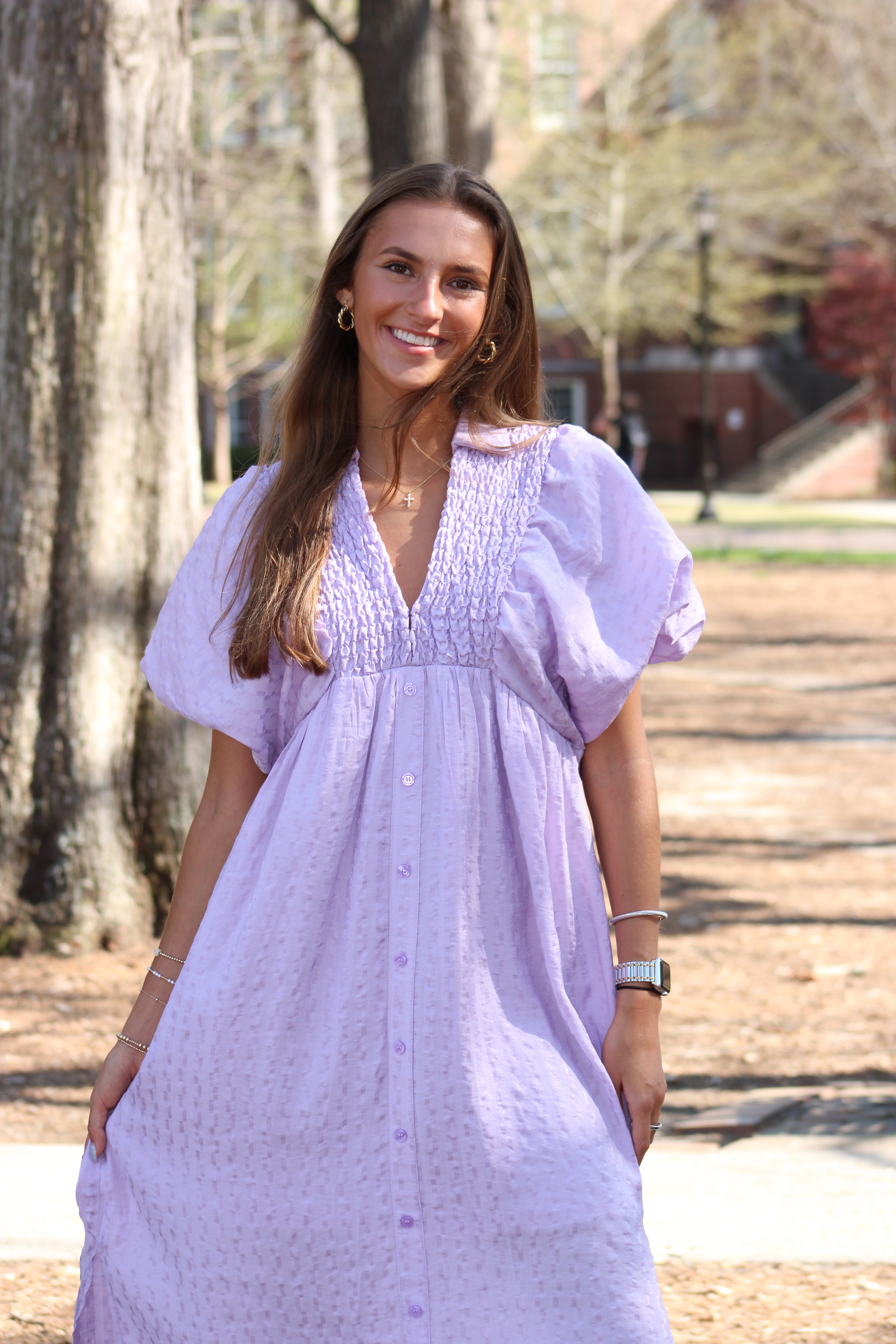 Places To Be Midi Dress - Lavender