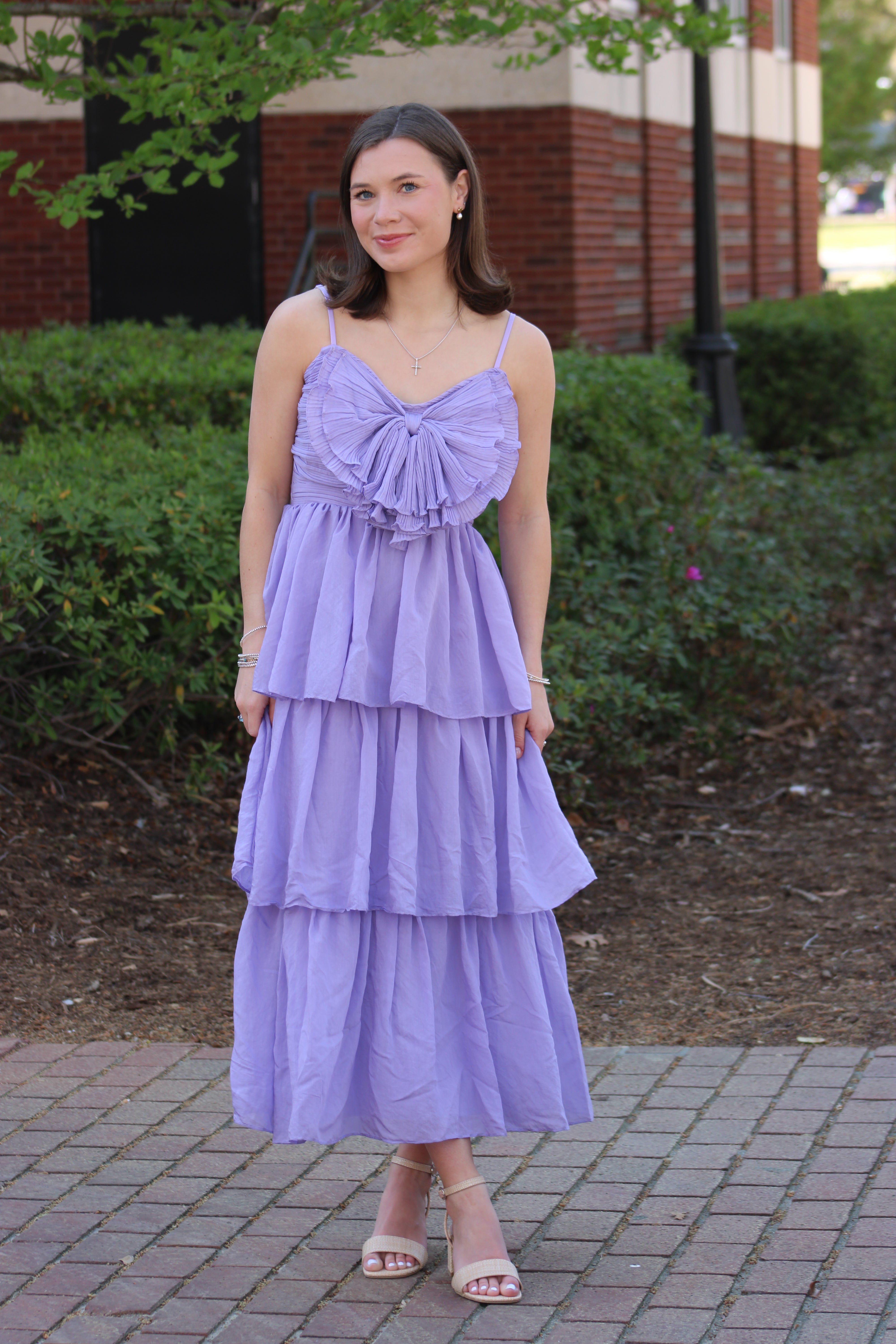 Lavender Haze Maxi Tiered Dress - Lilac