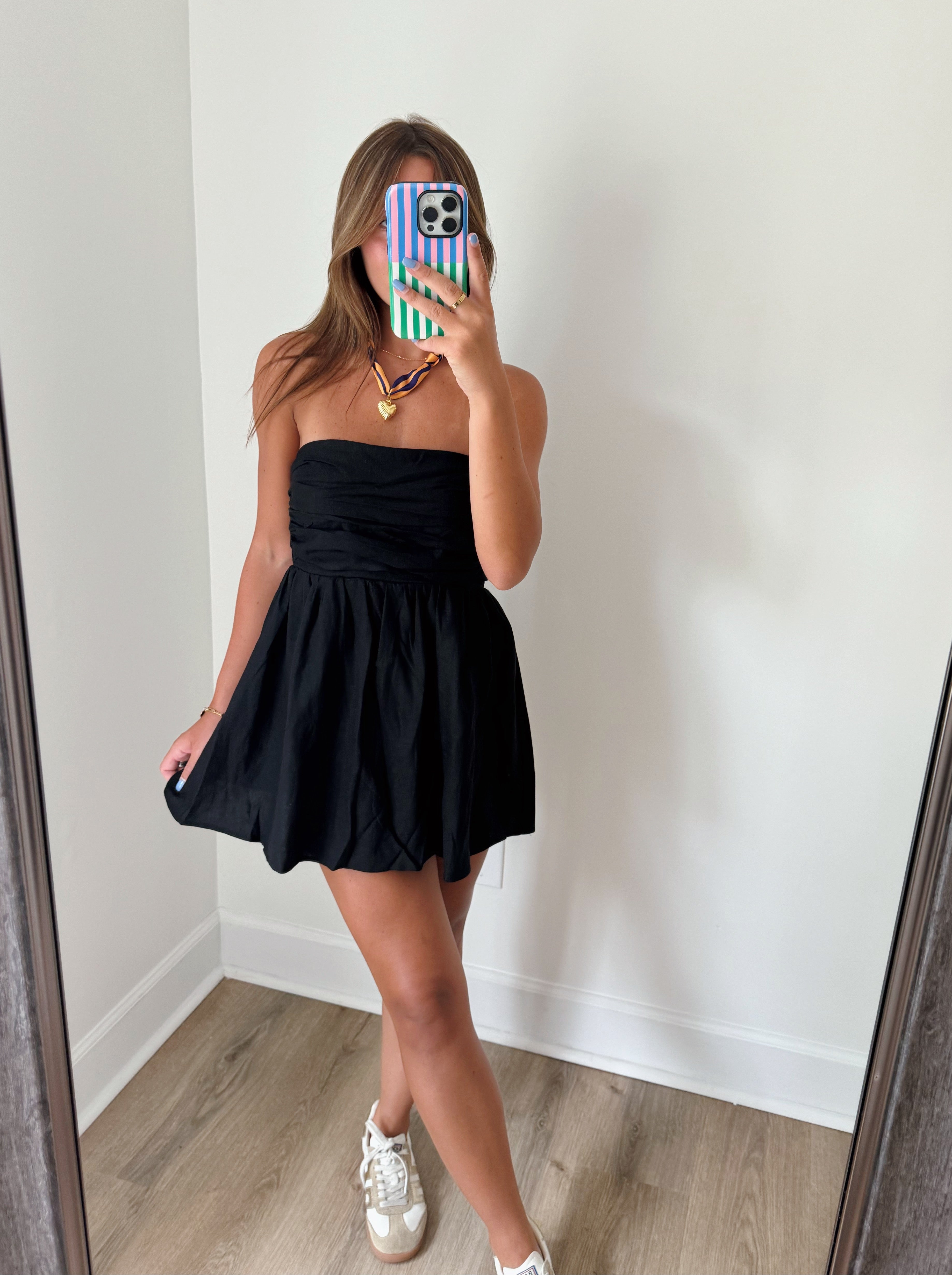 Julie Romper Dress - Black