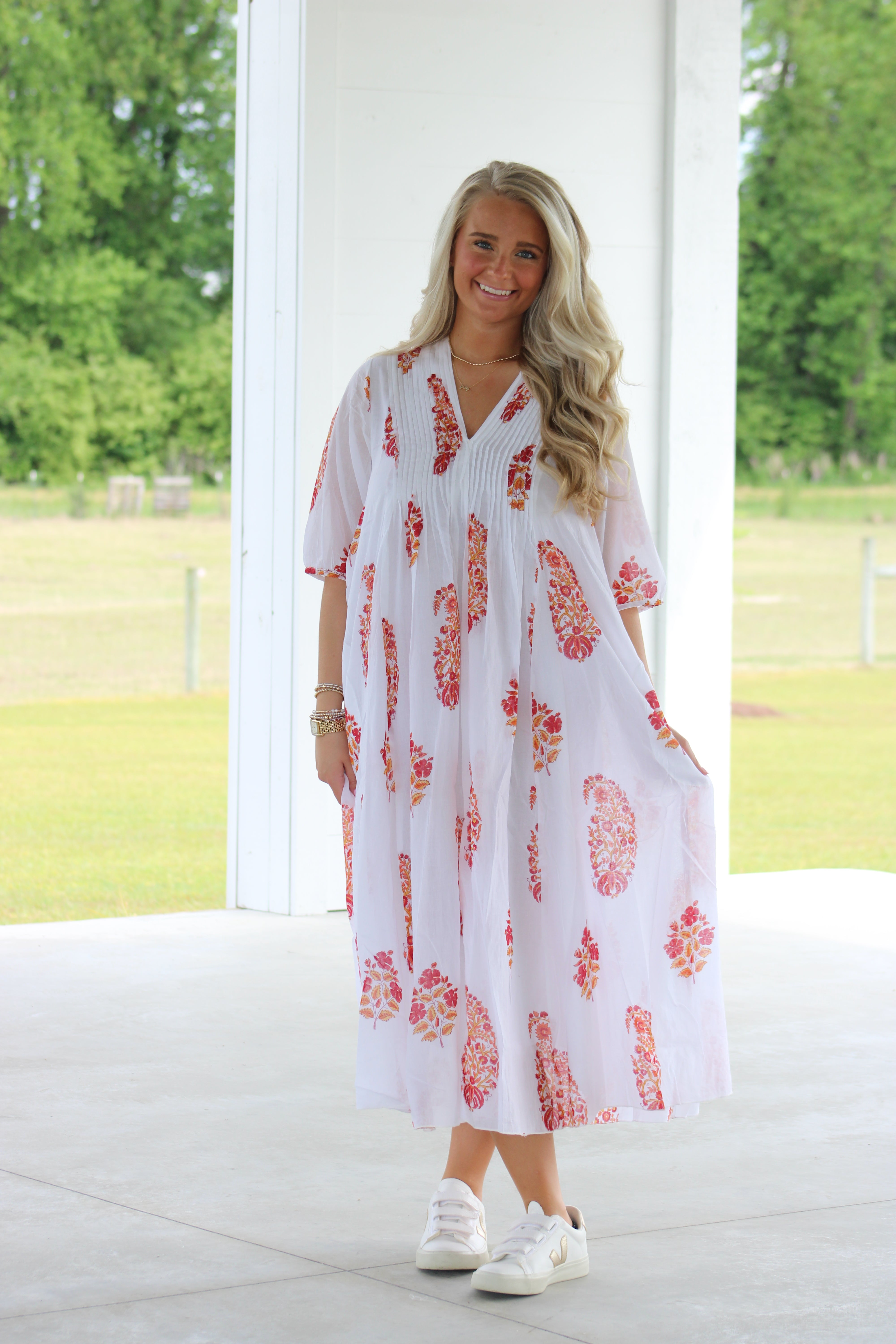 Aruba Midi Dress - White