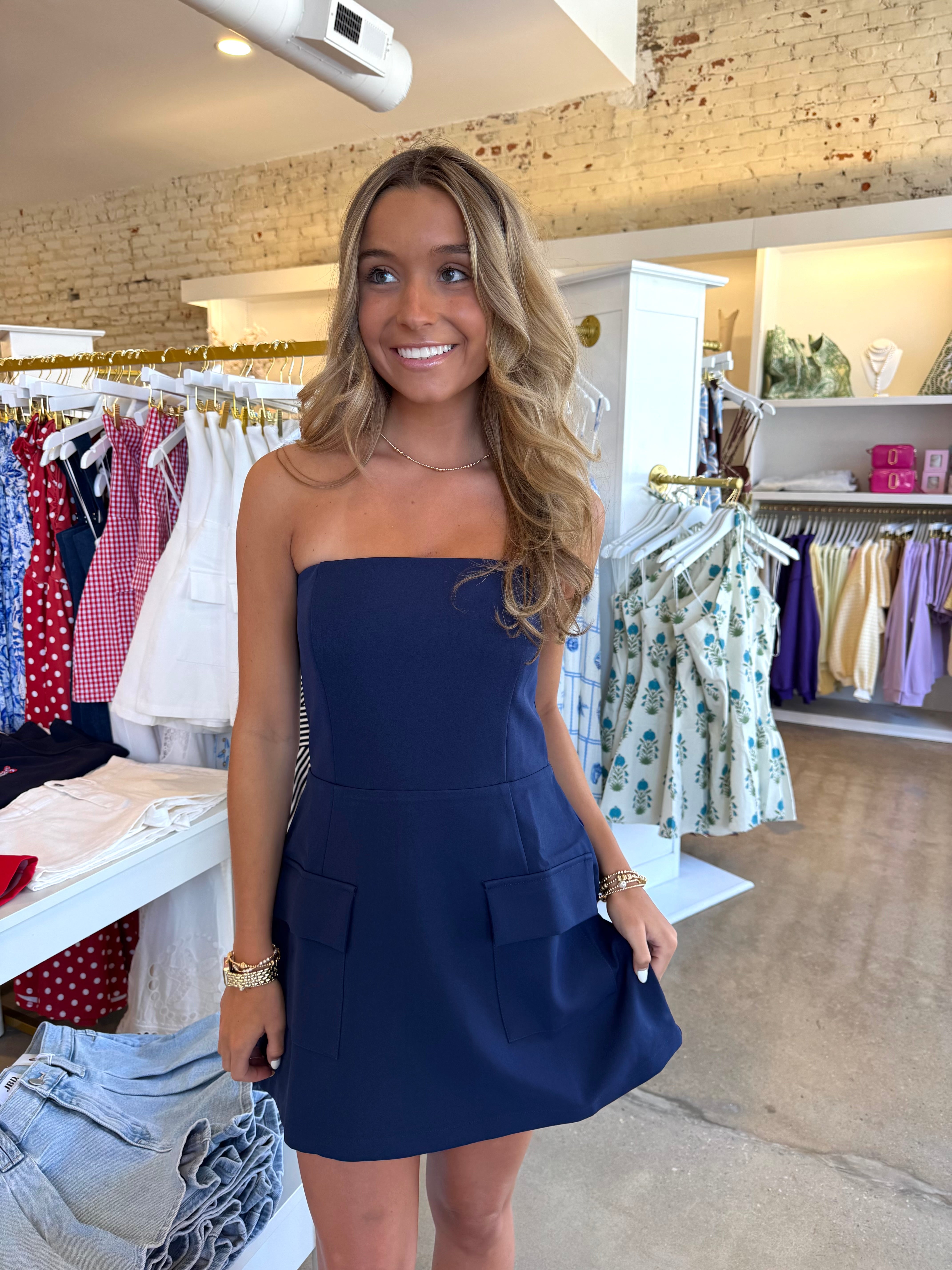Isn’t She Lovely Mini Dress - Navy