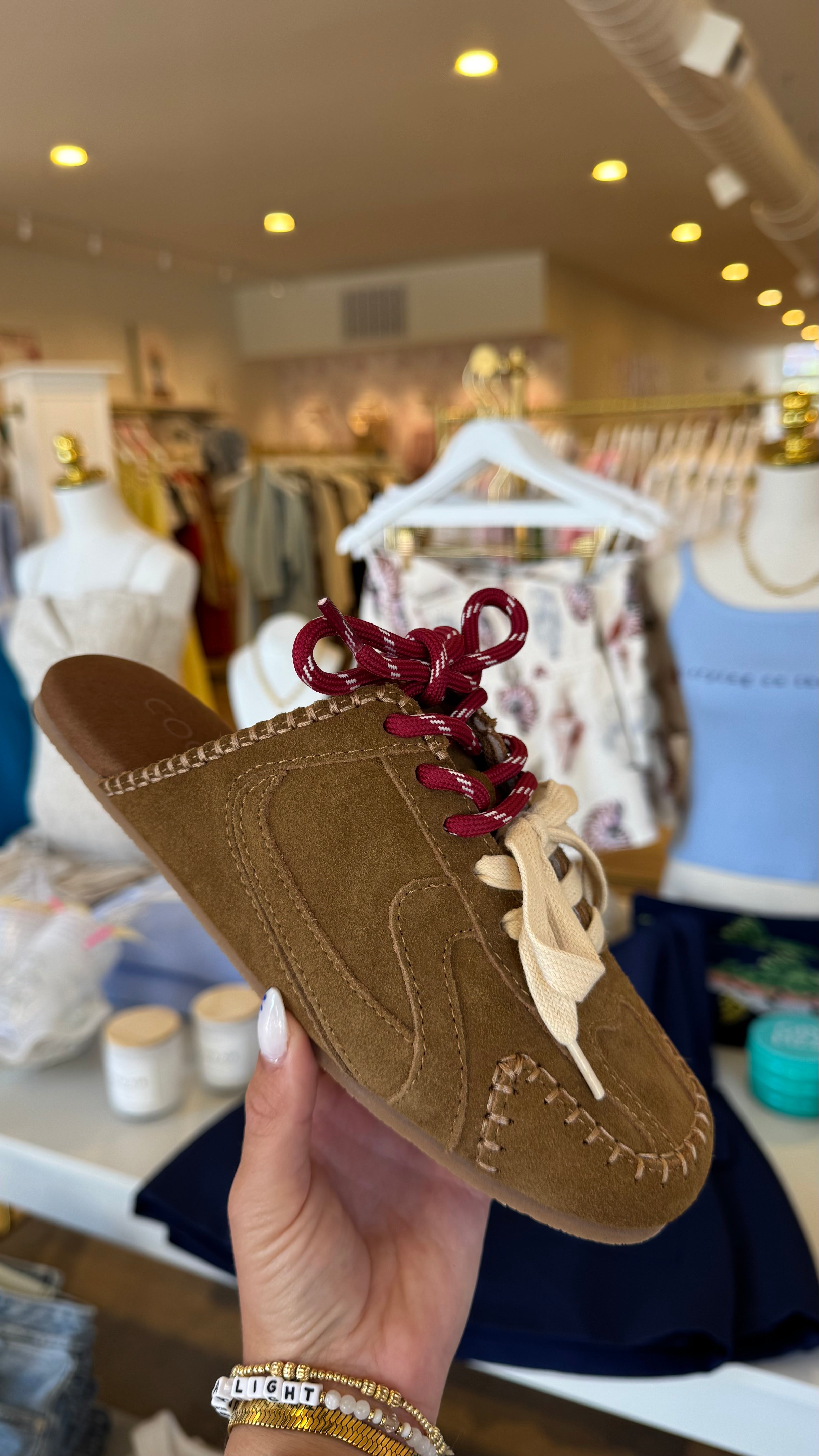 Devyn Sneaker Mules - Brown Suede