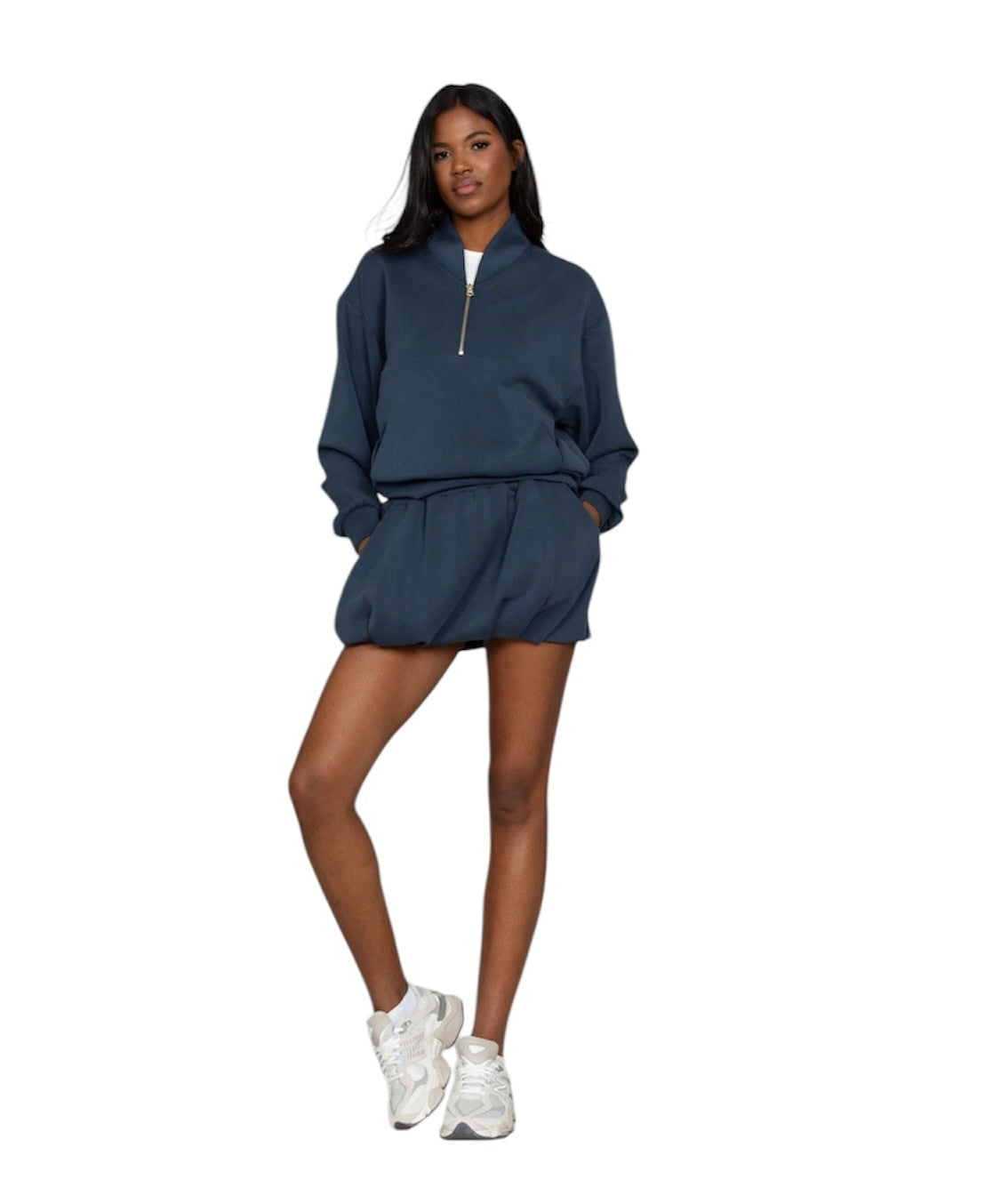 Gold Hinge LuxeSoft Bubble Skort - Navy