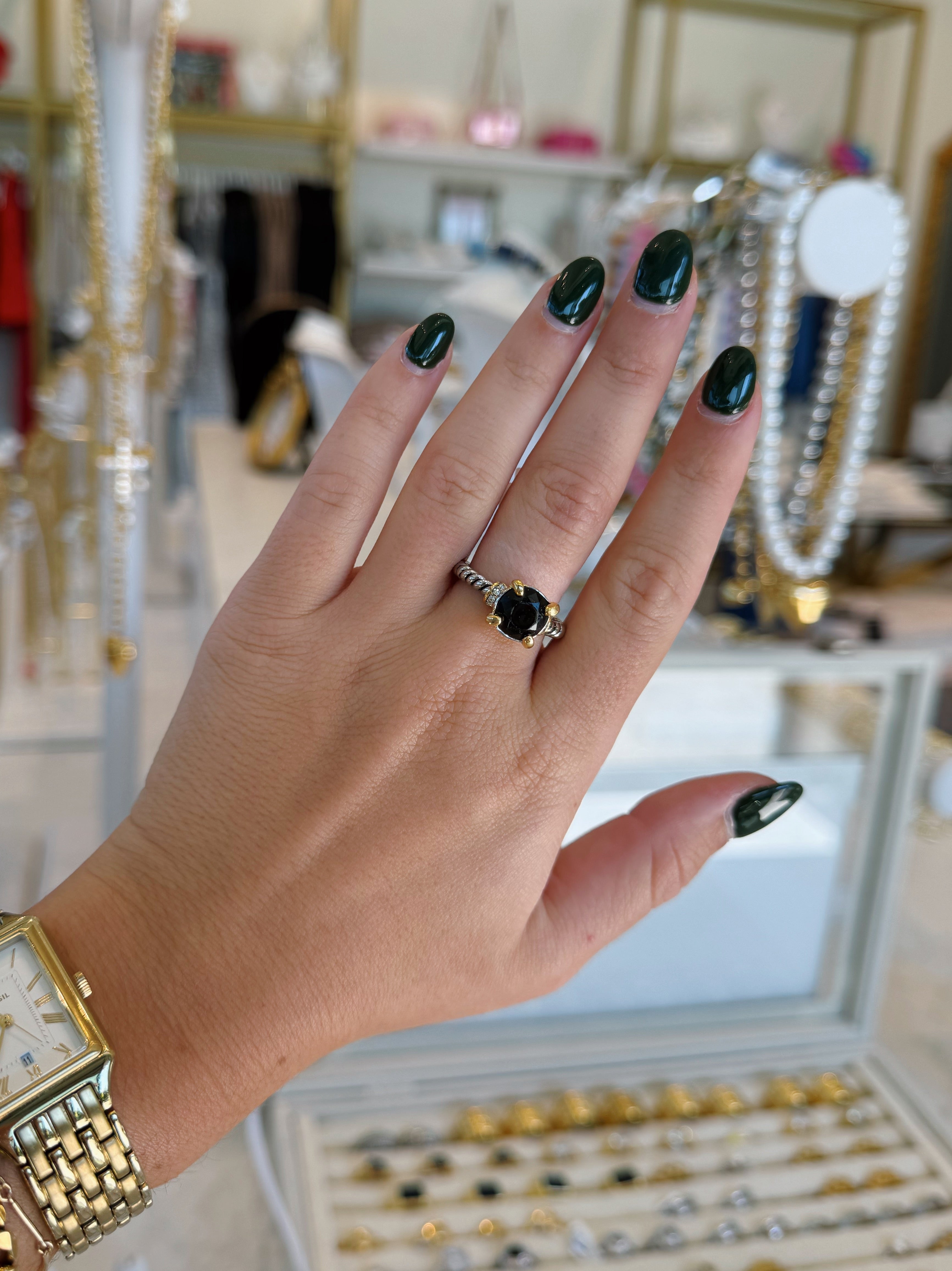 Diamond Ring - Black