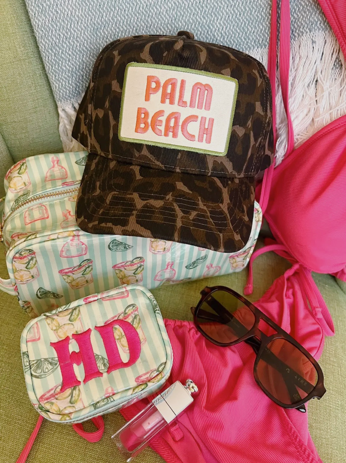 Palm Beach Leopard Trucker Hat