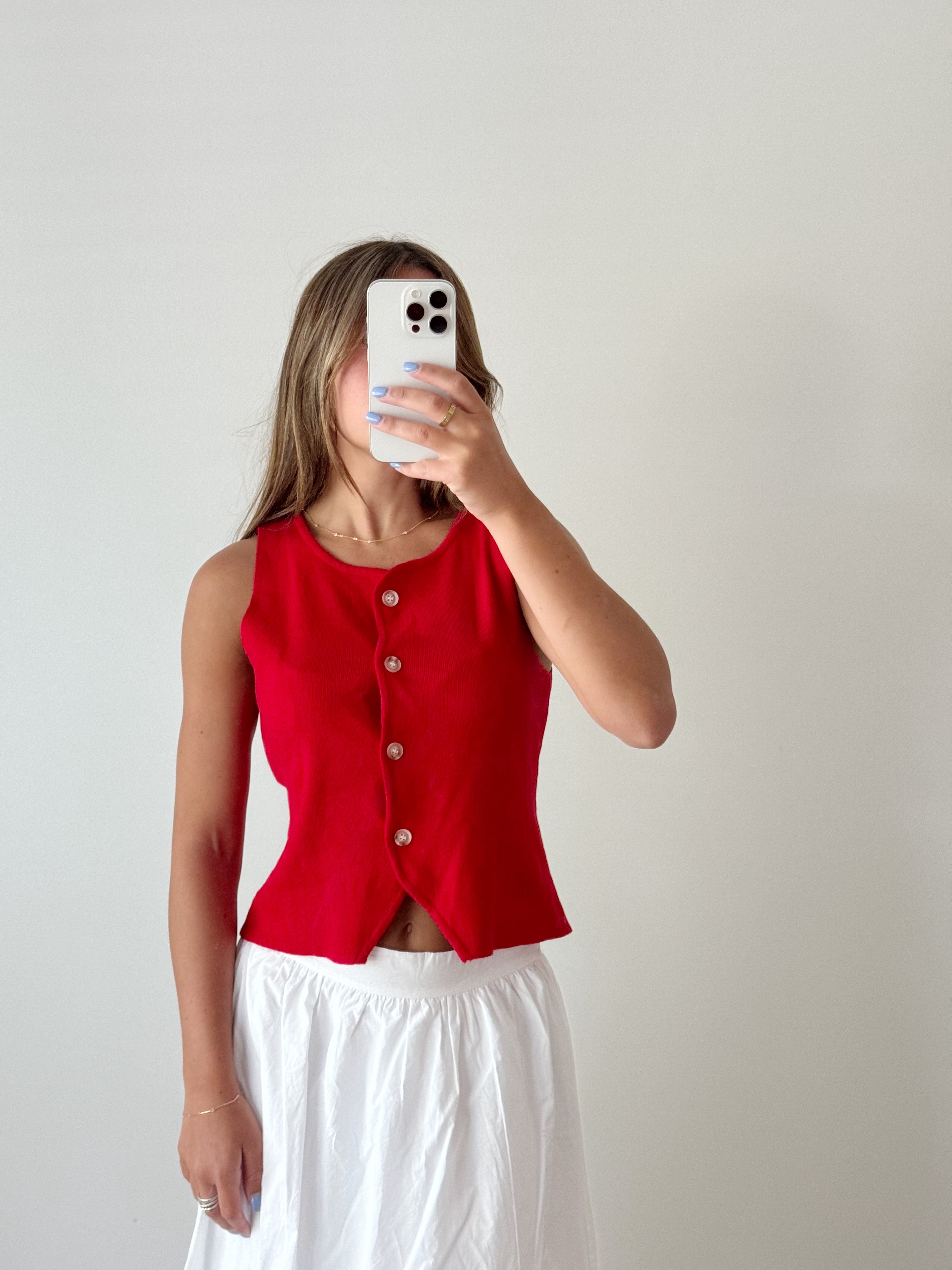 July Nights Top - Red