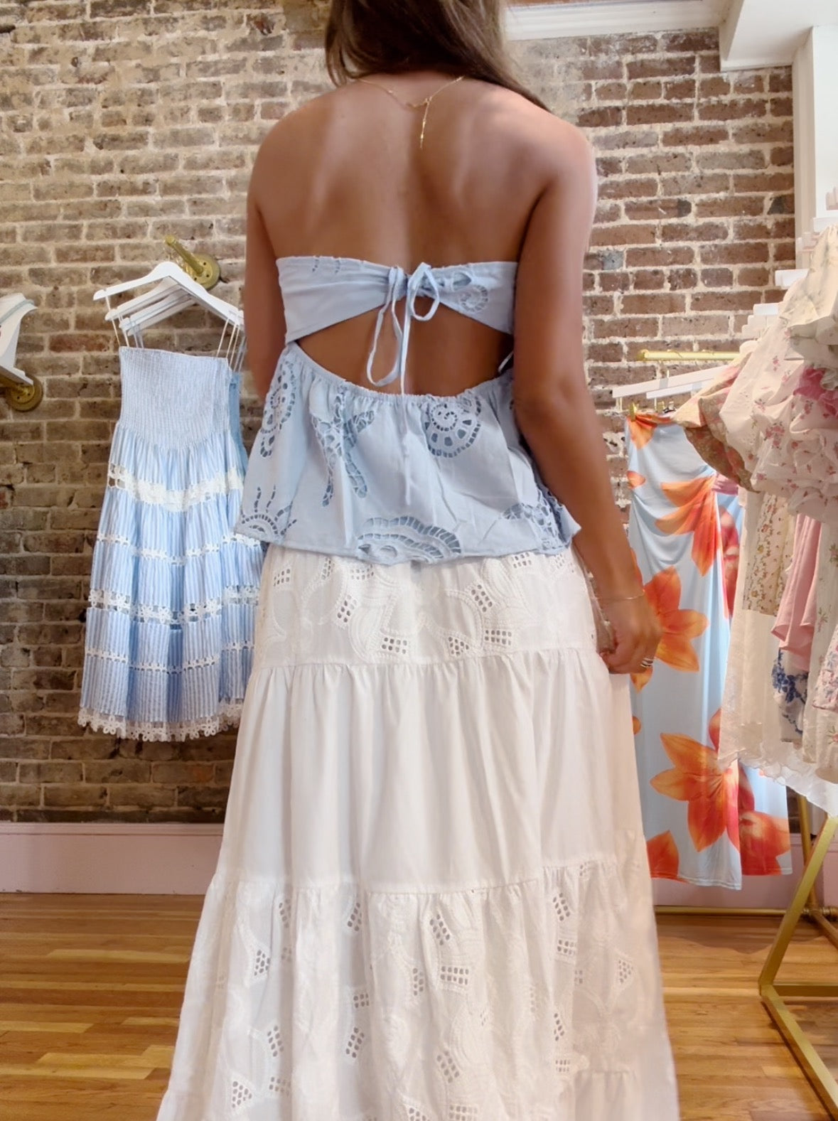 Sunkissed Top - Baby Blue
