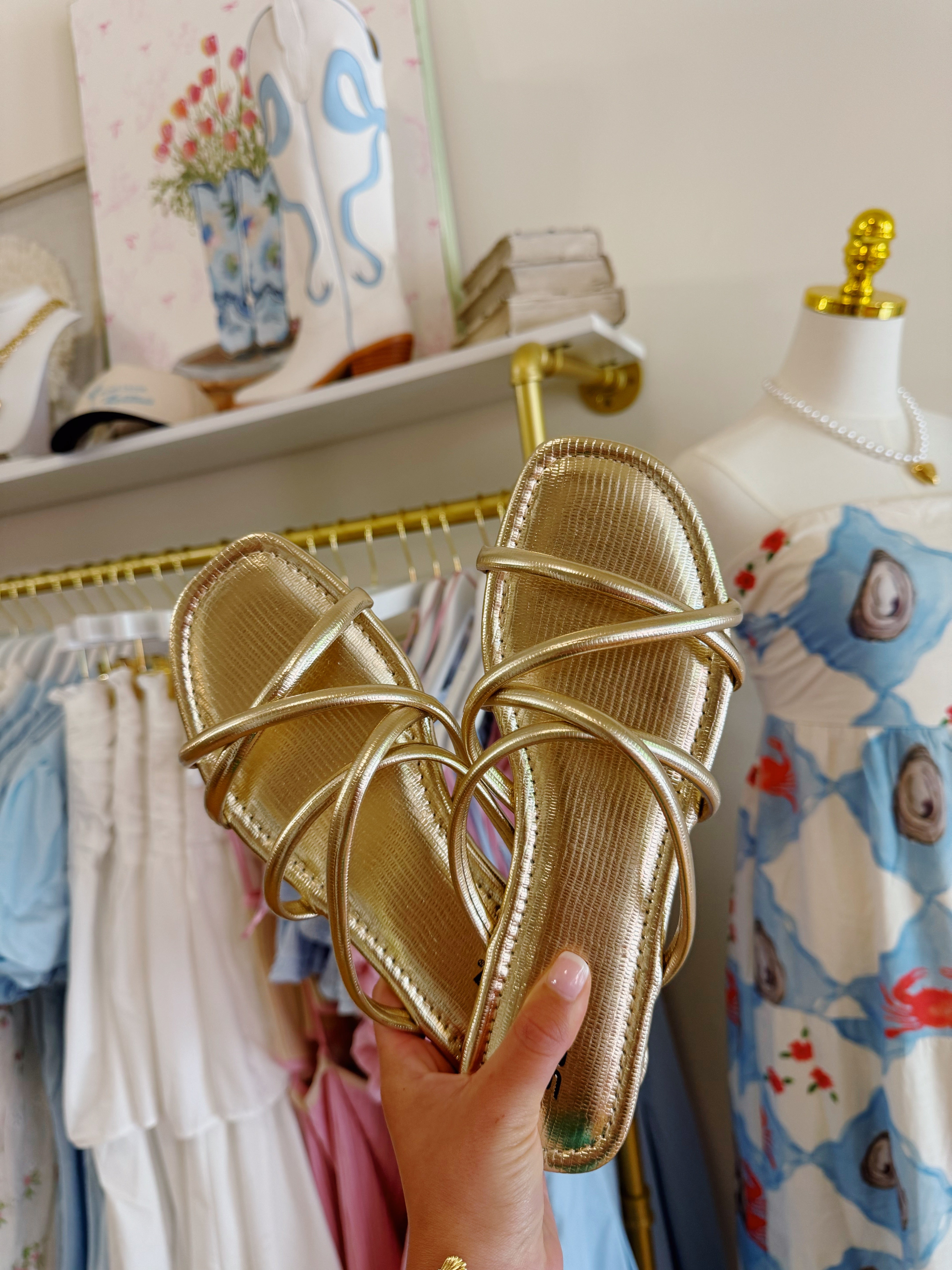 Madison Sandals - Gold