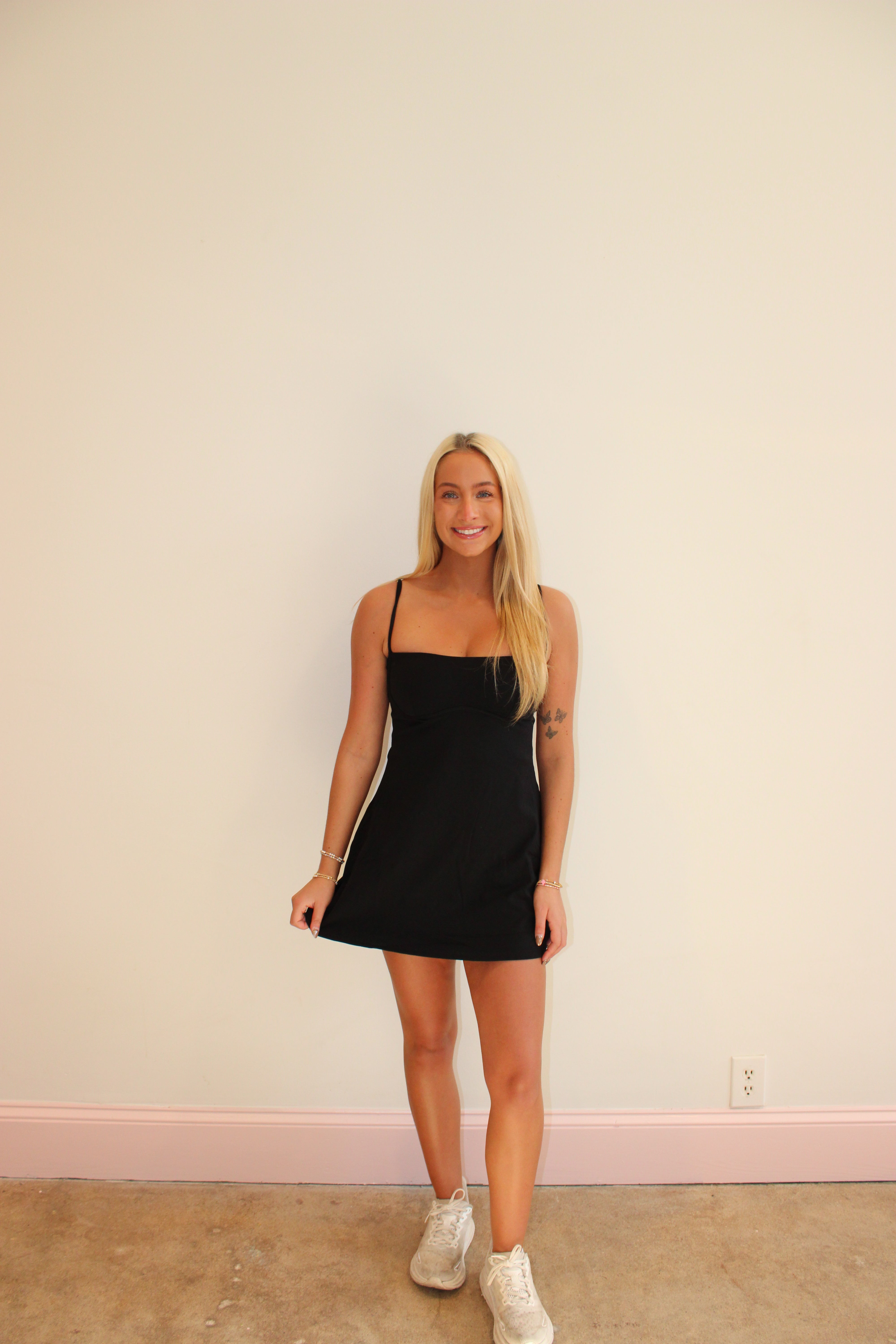 Sweet Pea Active Dress - Solid Black