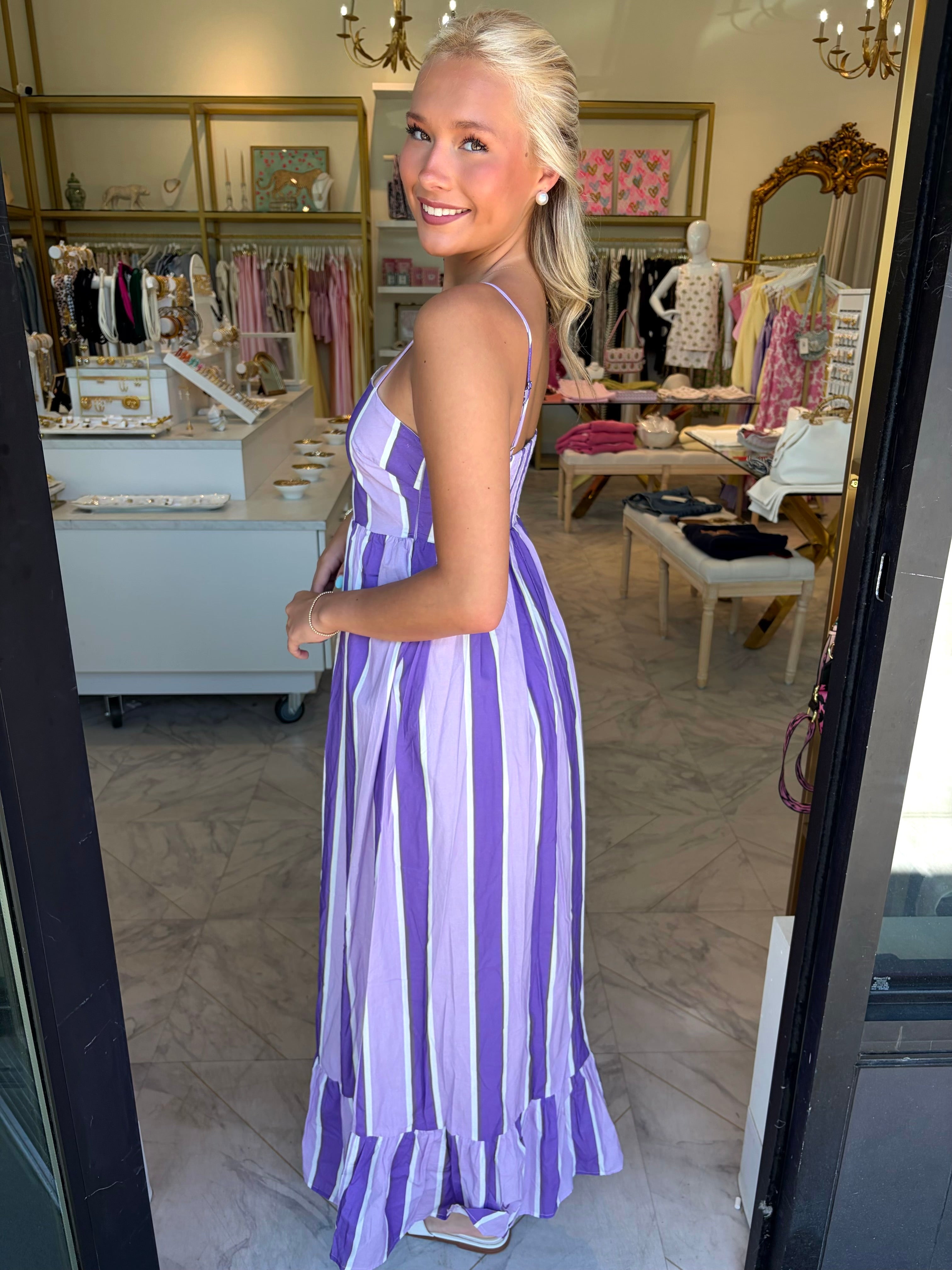 Gillian Maxi Dress - Purple