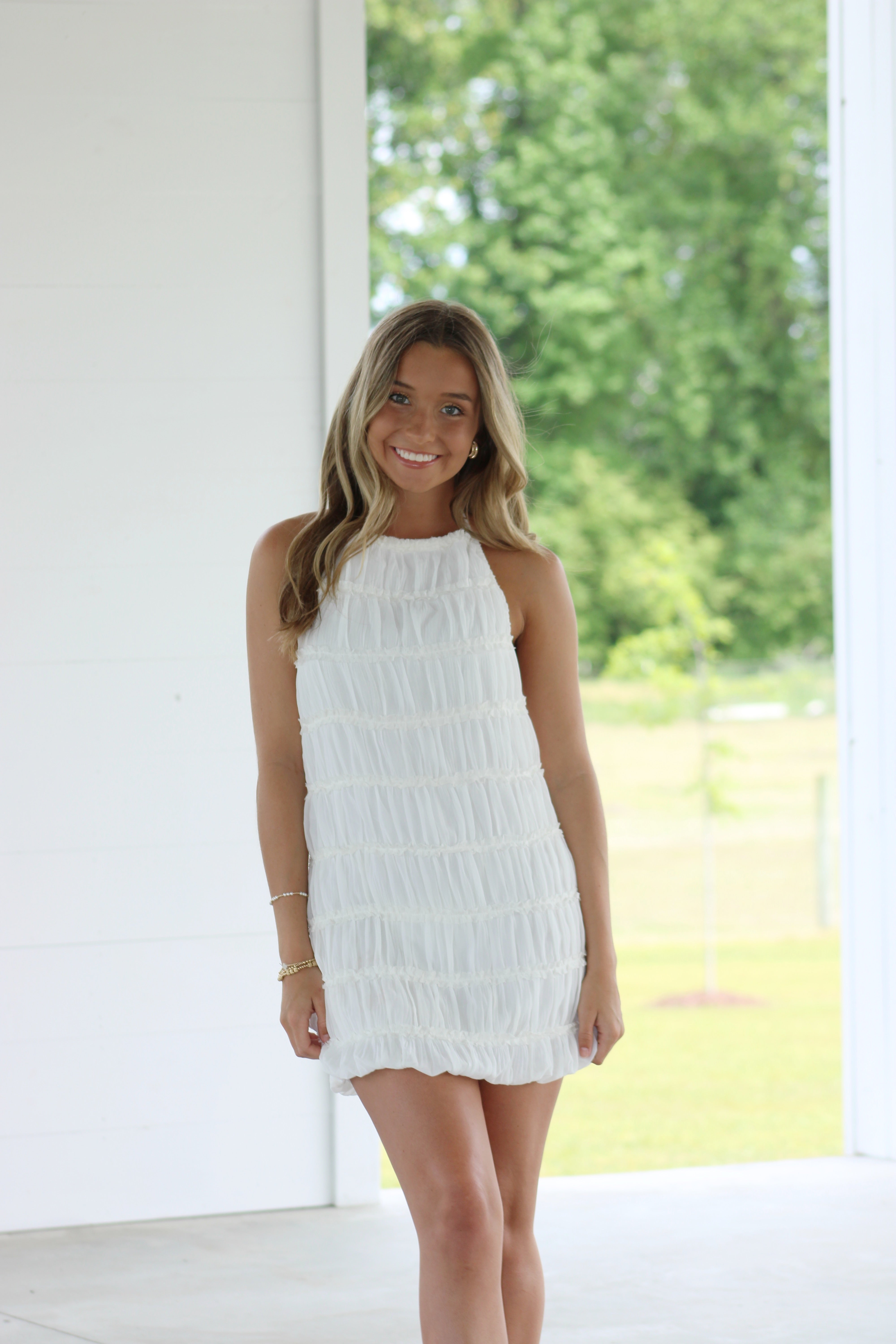 Sunkissed Soul Mini Dress - White
