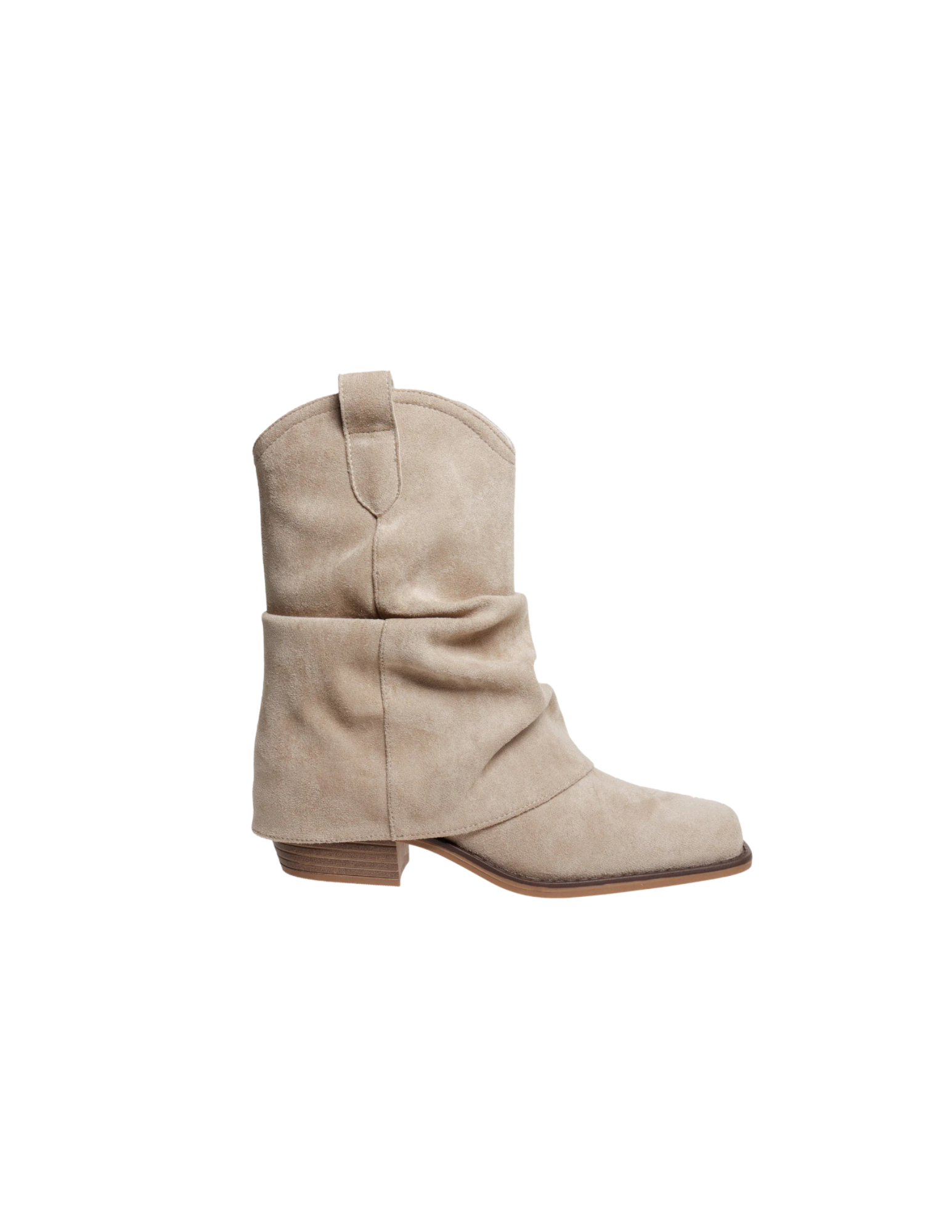 Chelsea Foldover Booties - Sand