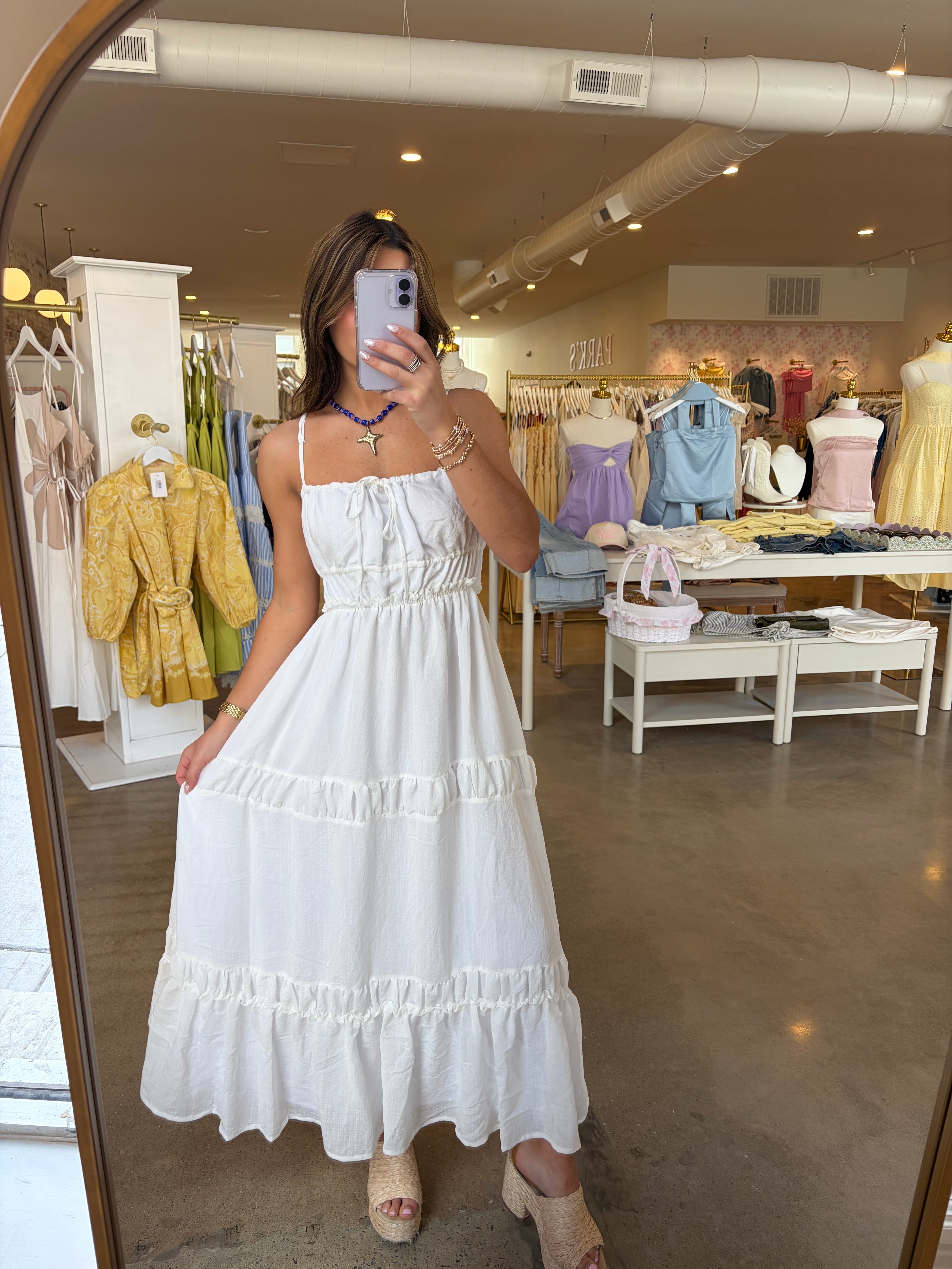 Caty Maxi Dress - White