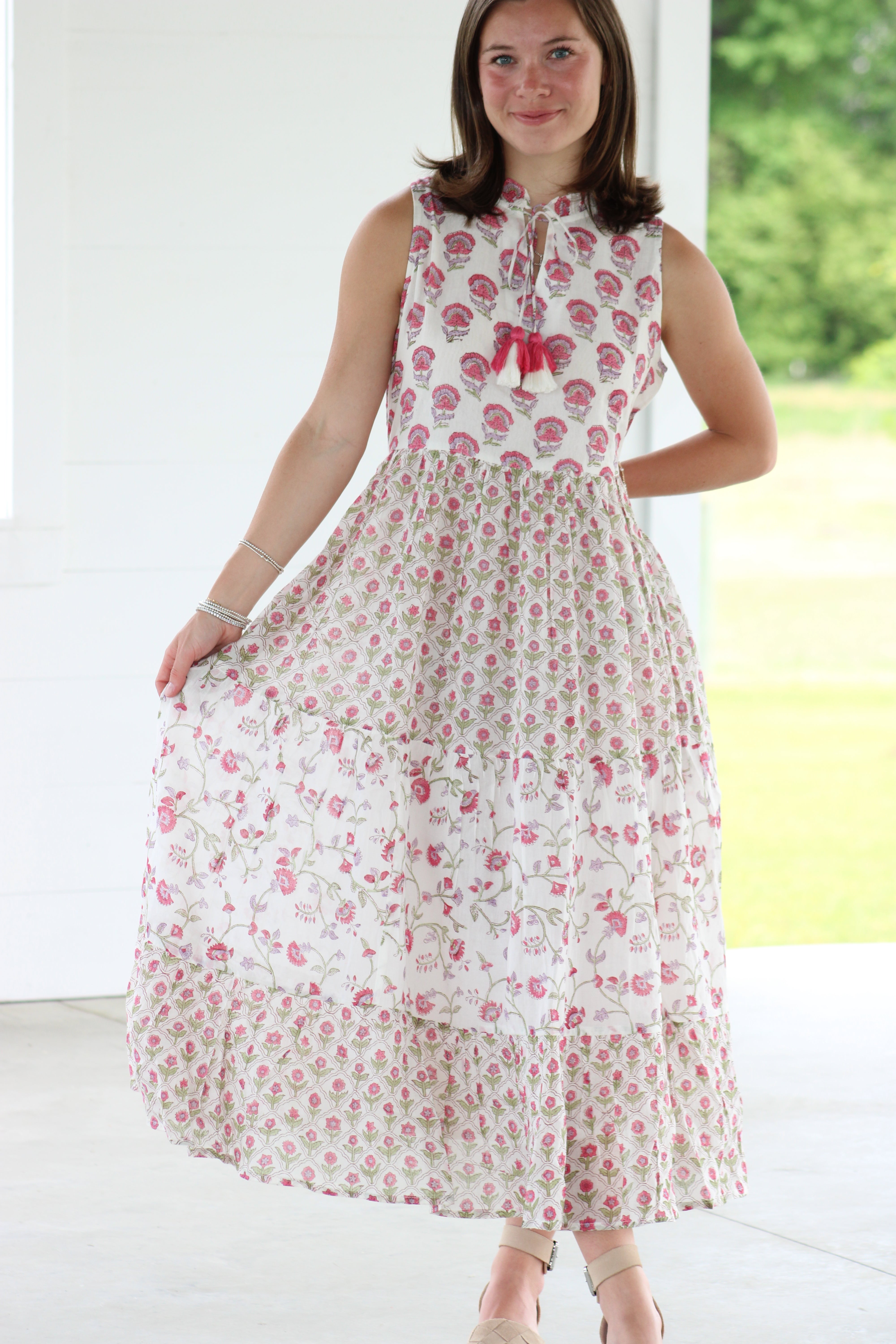 Karley Midi Dress - Pink