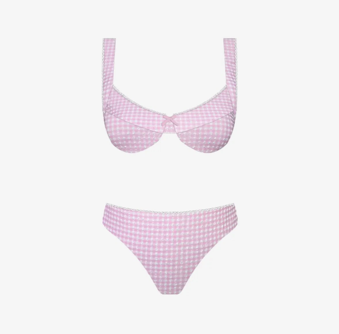 Sunlit Spritz Bikini Set - Pink Gingham