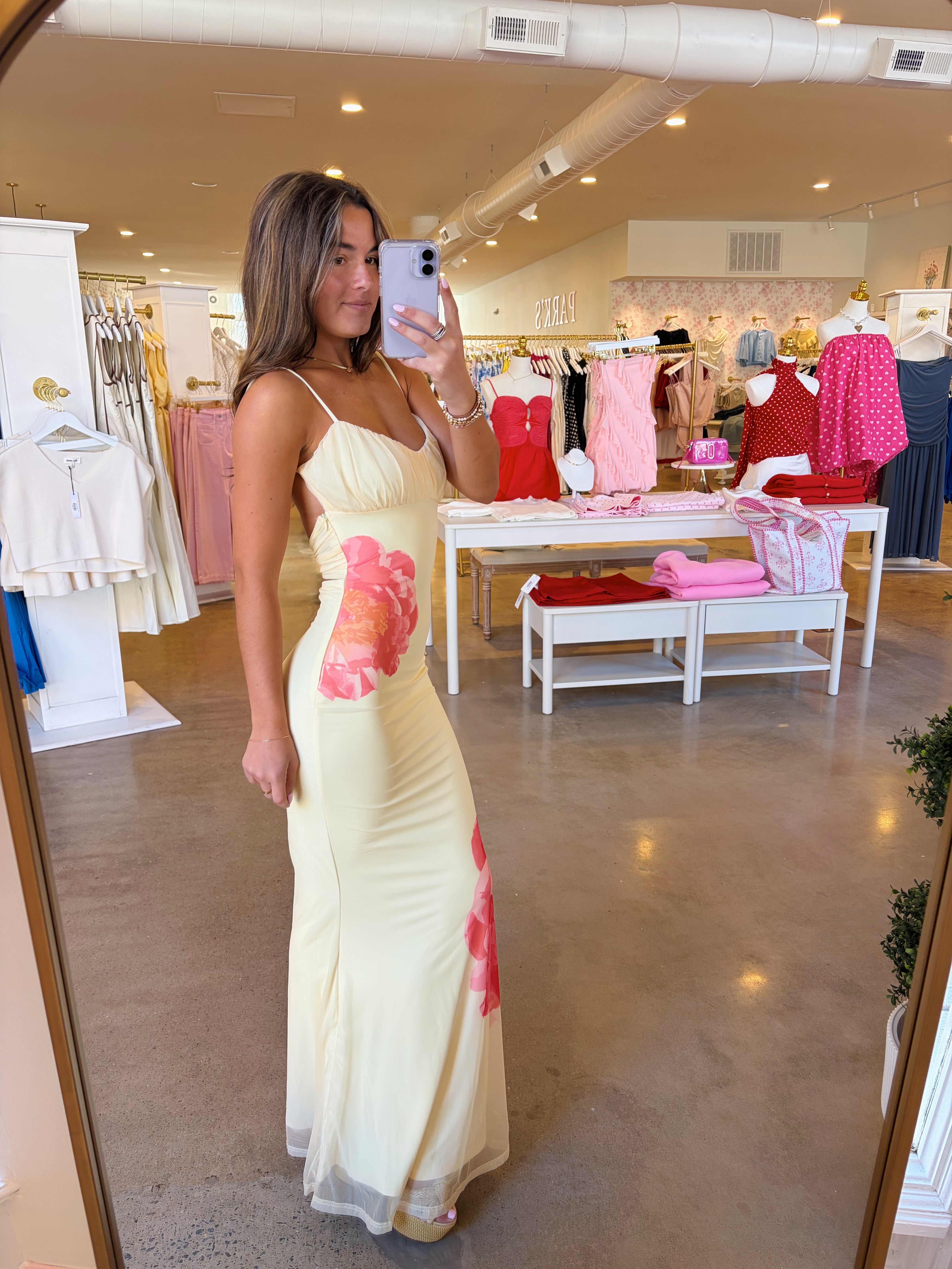 Parisian Views Midi Dress - Yellow