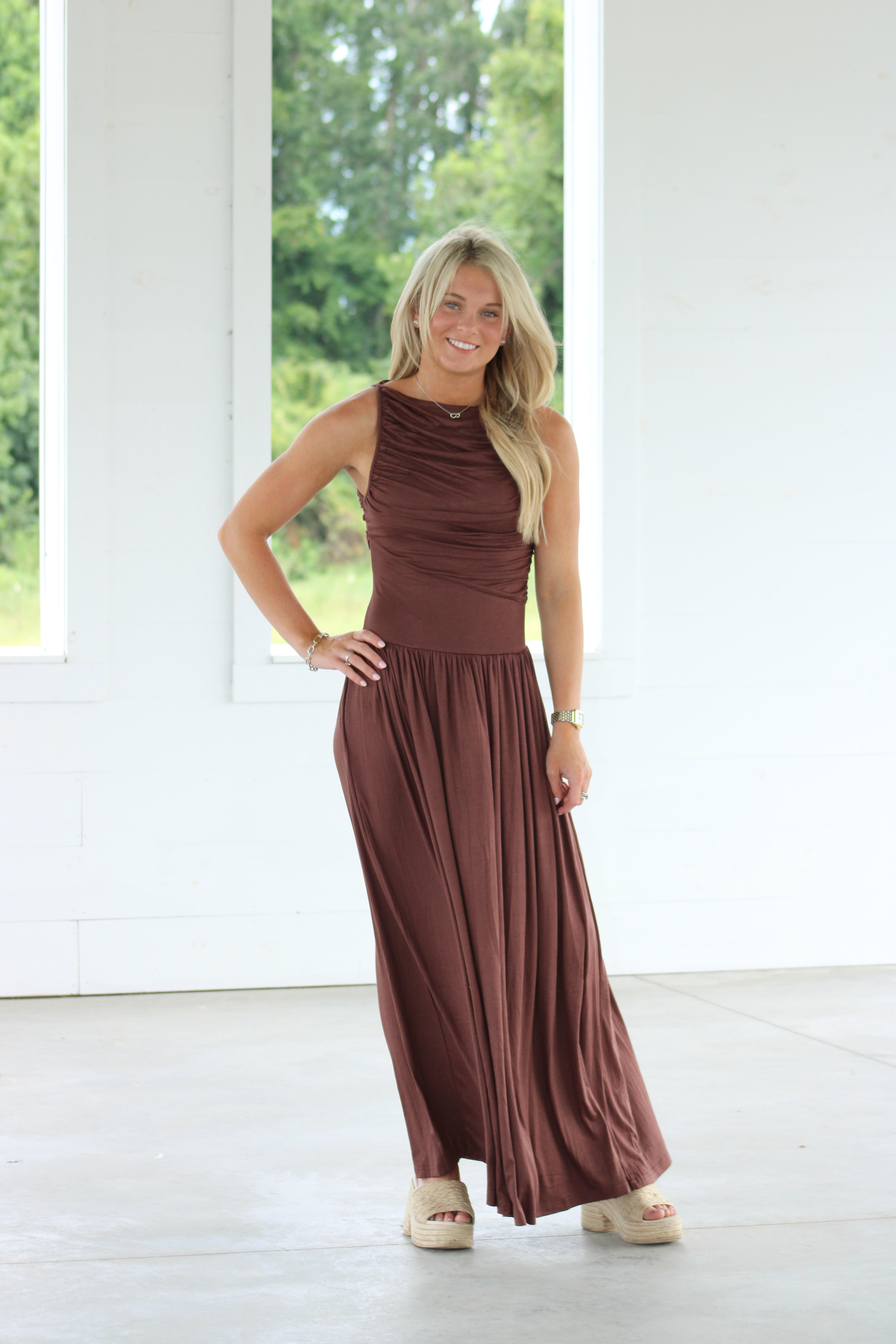 A Love Like Ours Maxi Dress - Brown