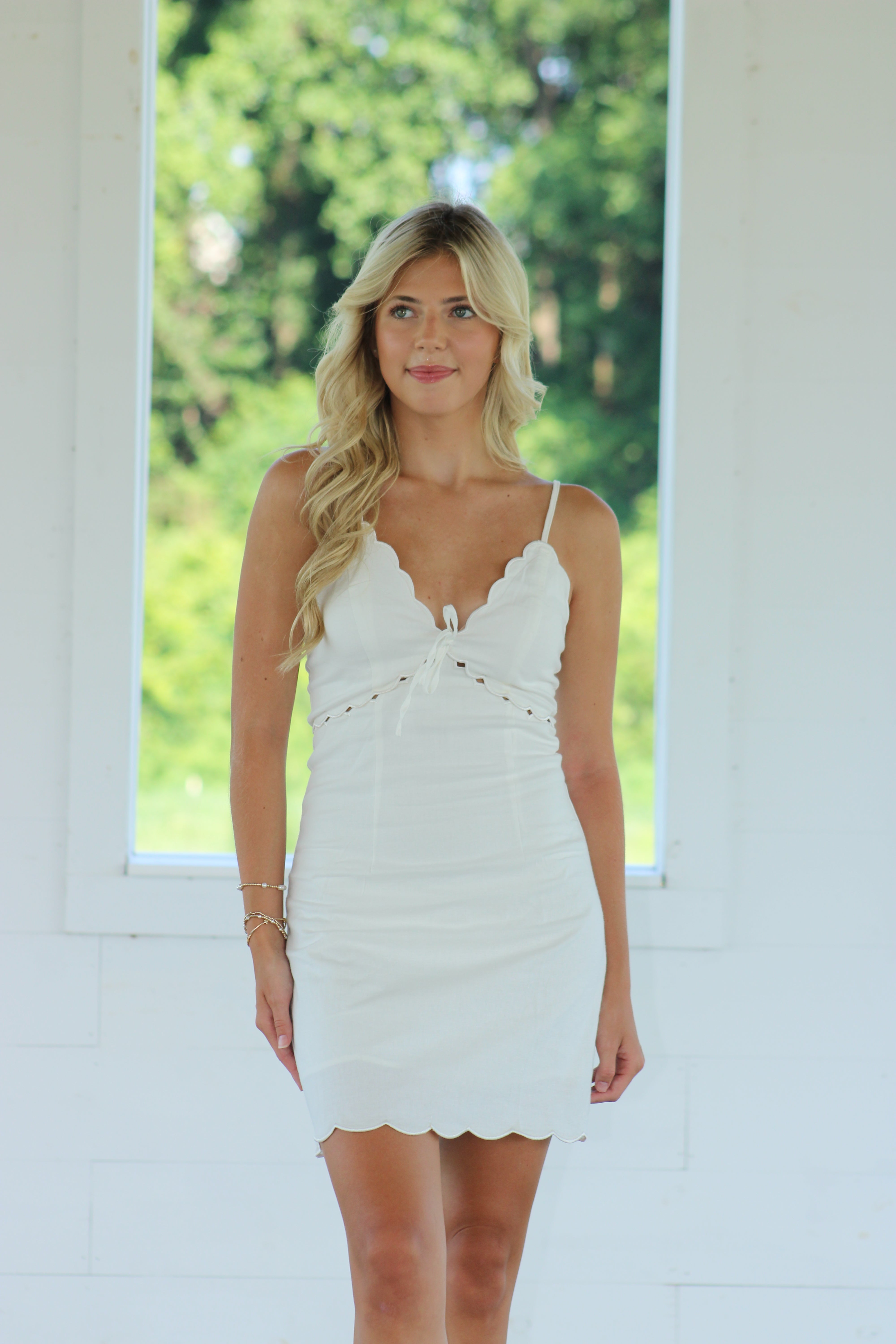 All Along Mini Dress - White