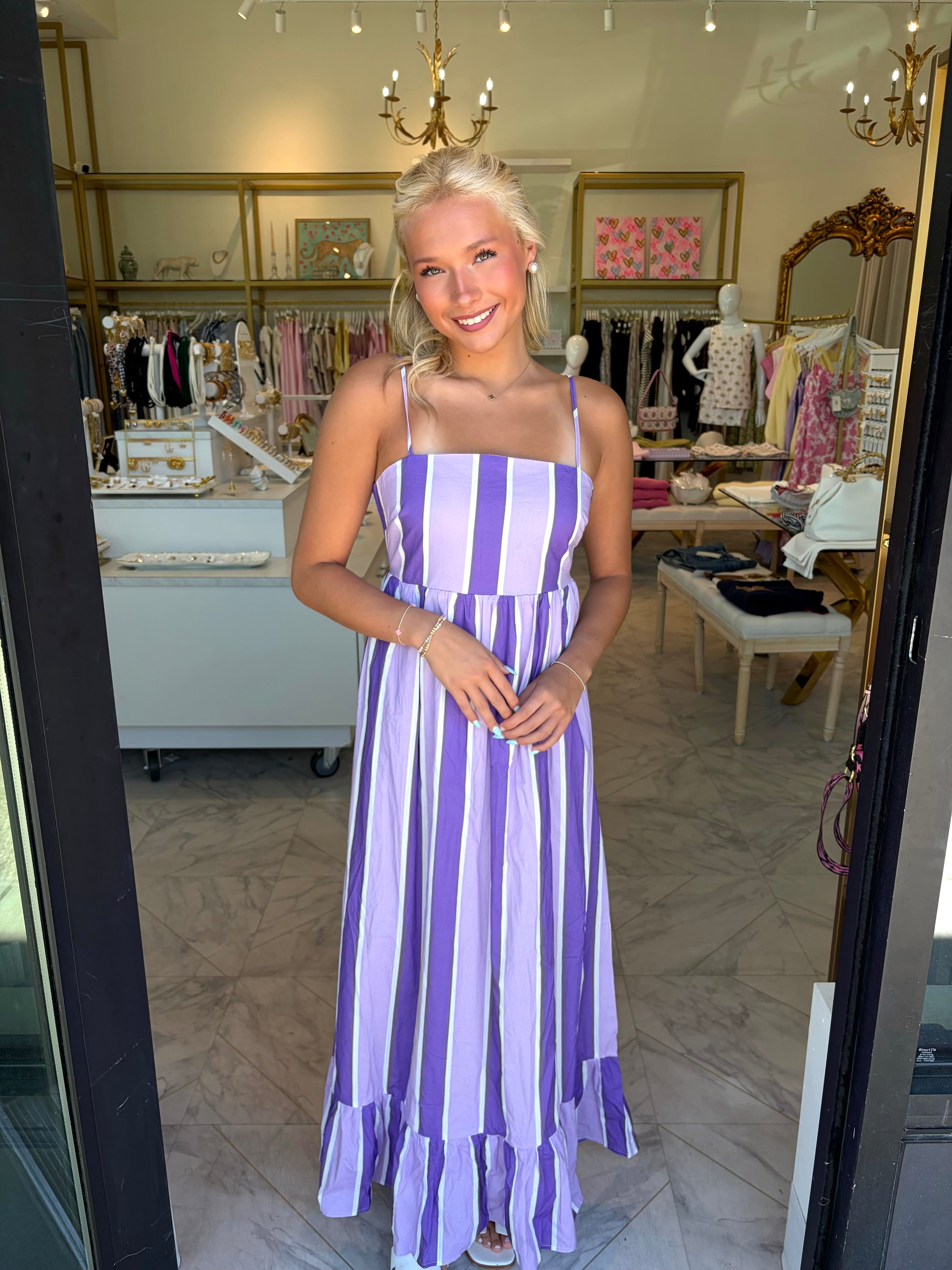 Gillian Maxi Dress - Purple