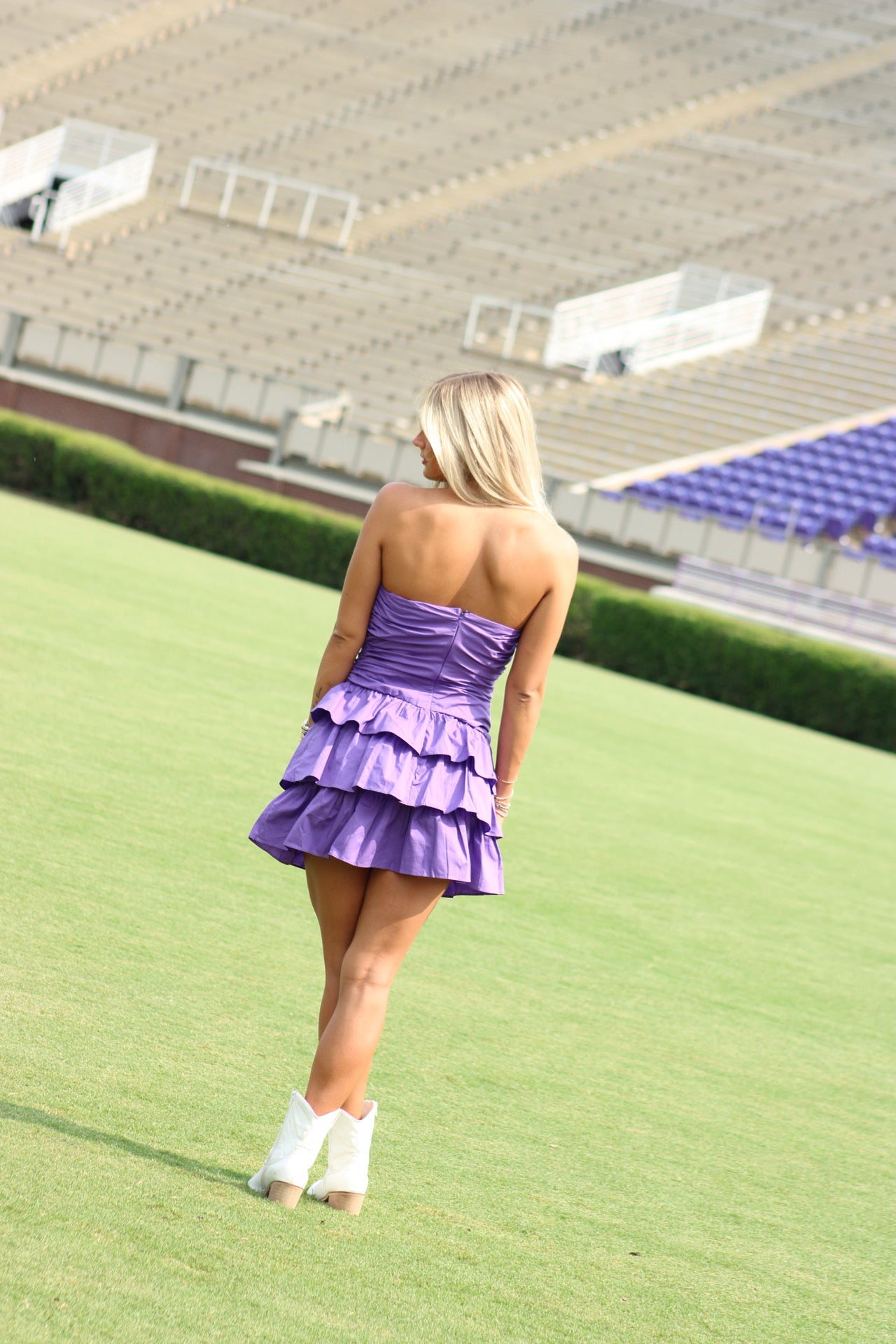 Here For The Win Mini Dress - Purple