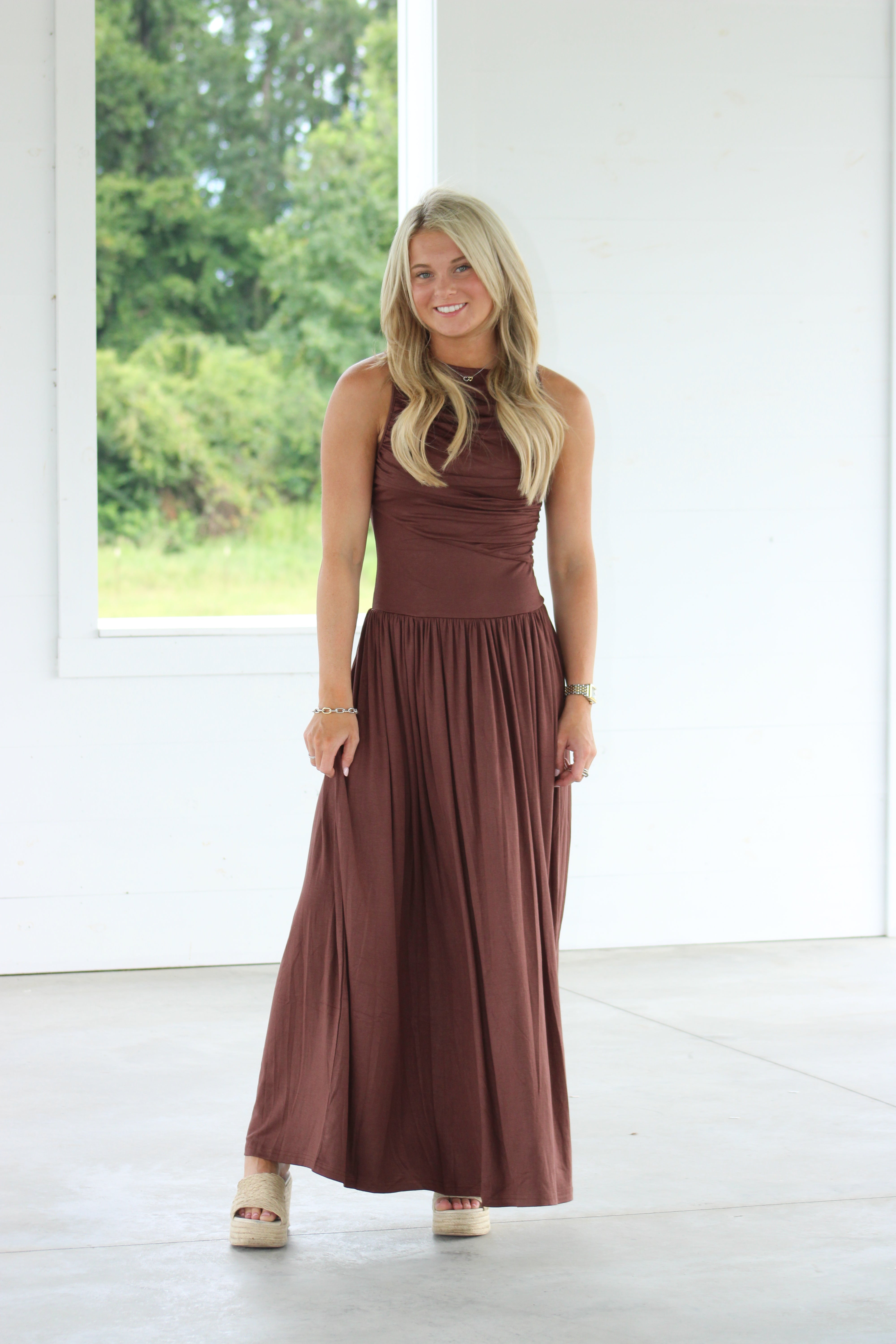 A Love Like Ours Maxi Dress - Brown